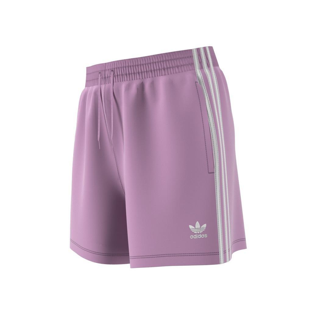 Women 3-Stripes French Terry Shorts, Purple, A701_ONE, large image number 7