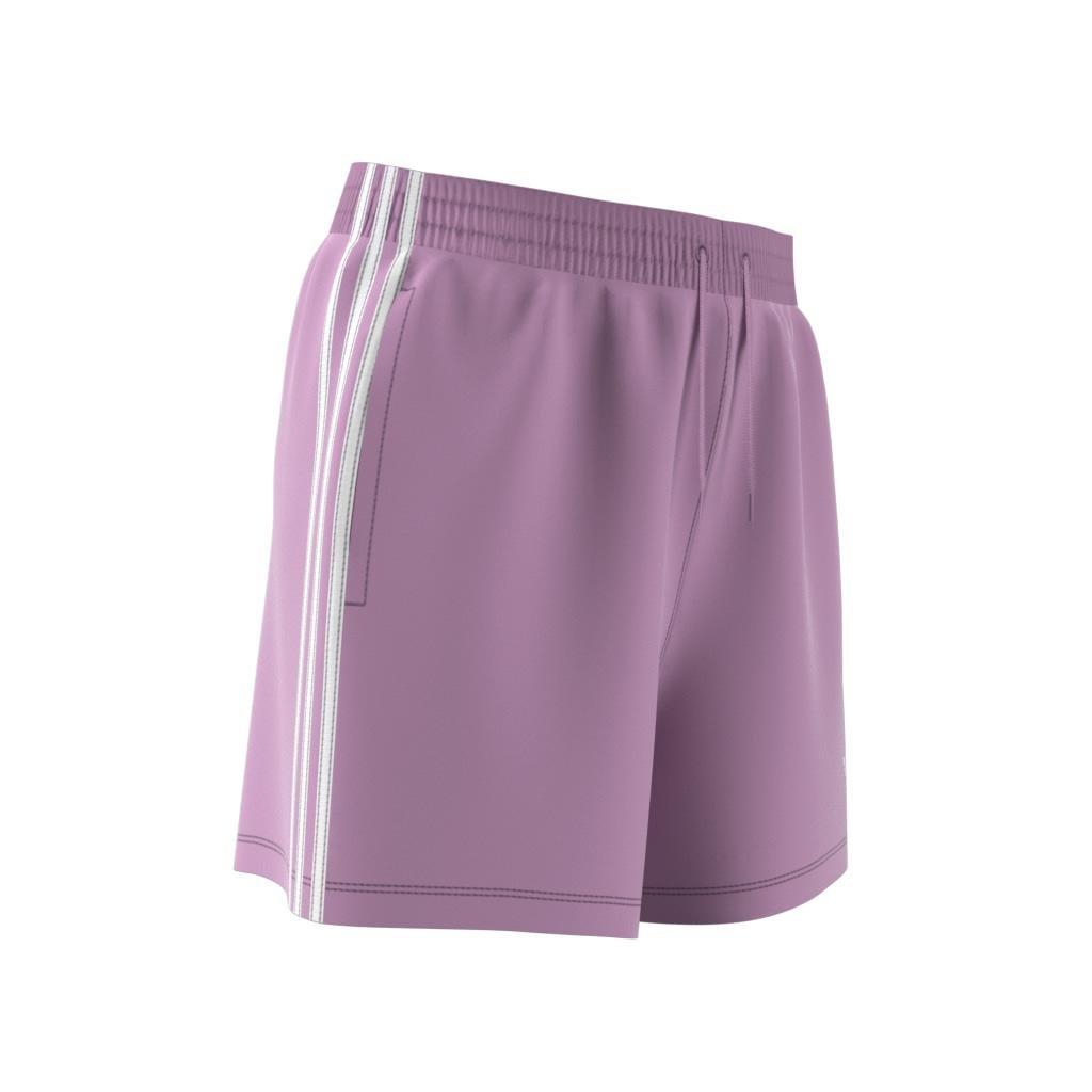 Women 3-Stripes French Terry Shorts, Purple, A701_ONE, large image number 14