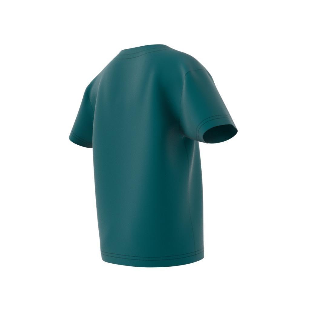 Unisex Adicolor Trefoil T-Shirt, Turquoise, A701_ONE, large image number 6