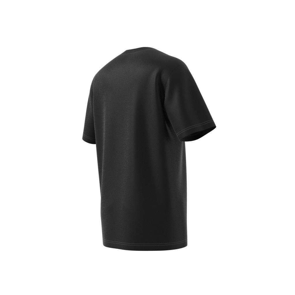 Outlined Trefoil T-Shirt, Black, A701_ONE, large image number 2