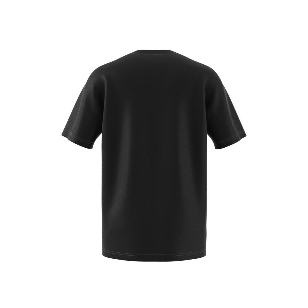 Outlined Trefoil T-Shirt, Black, A701_ONE, large image number 9