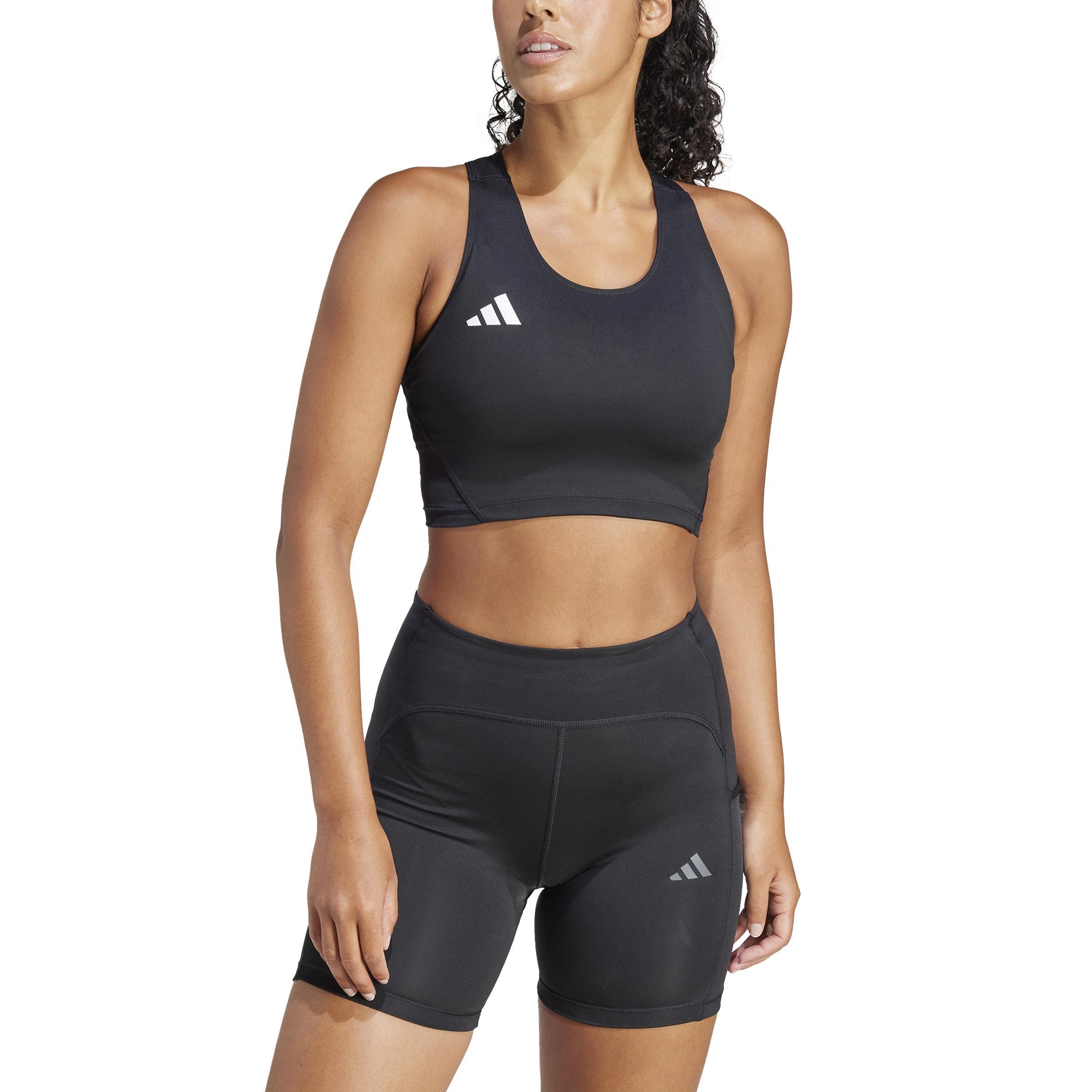 Adizero Essentials Running Crop Top, Black, , large image number 1