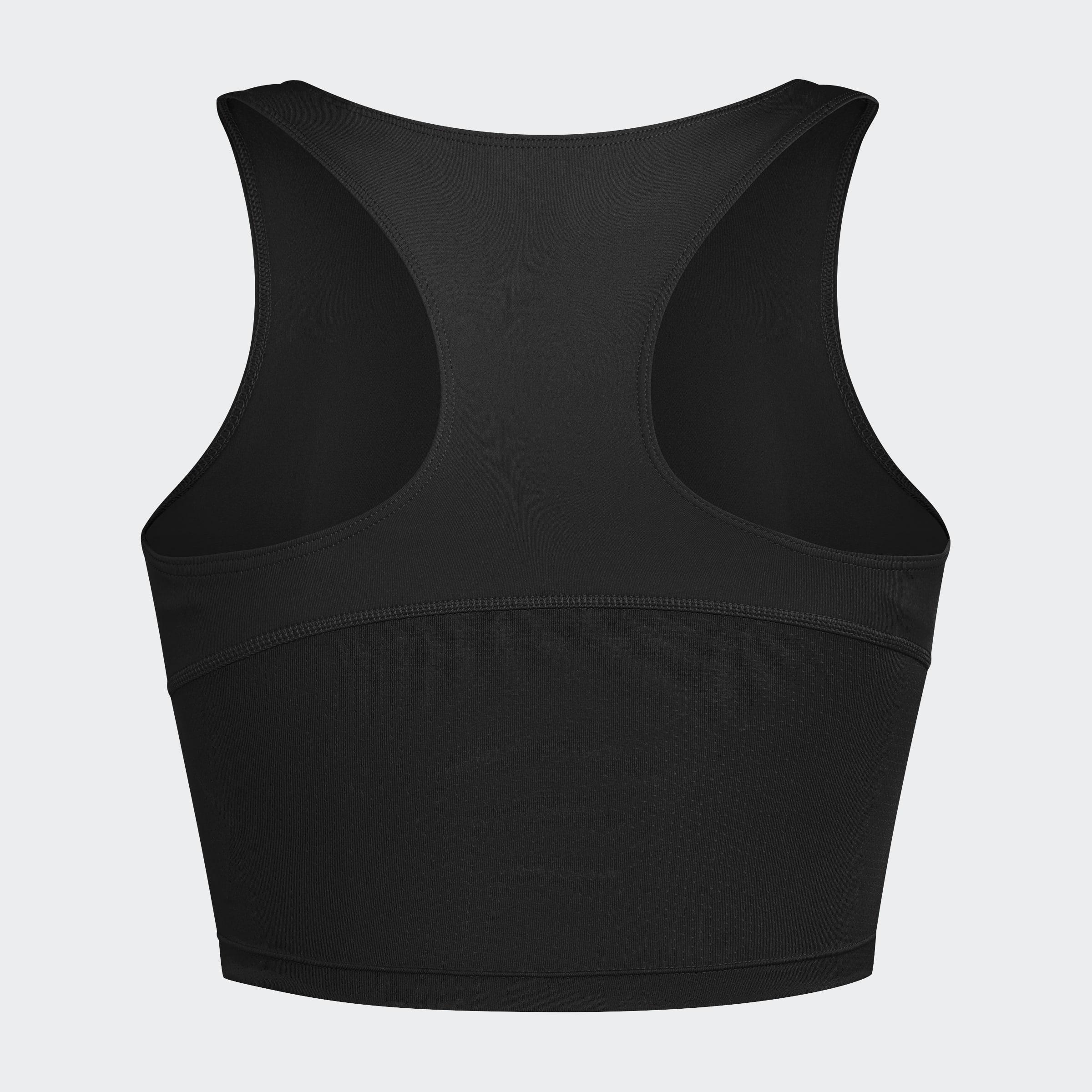 Adizero Essentials Running Crop Top, Black, A701_ONE, large image number 2