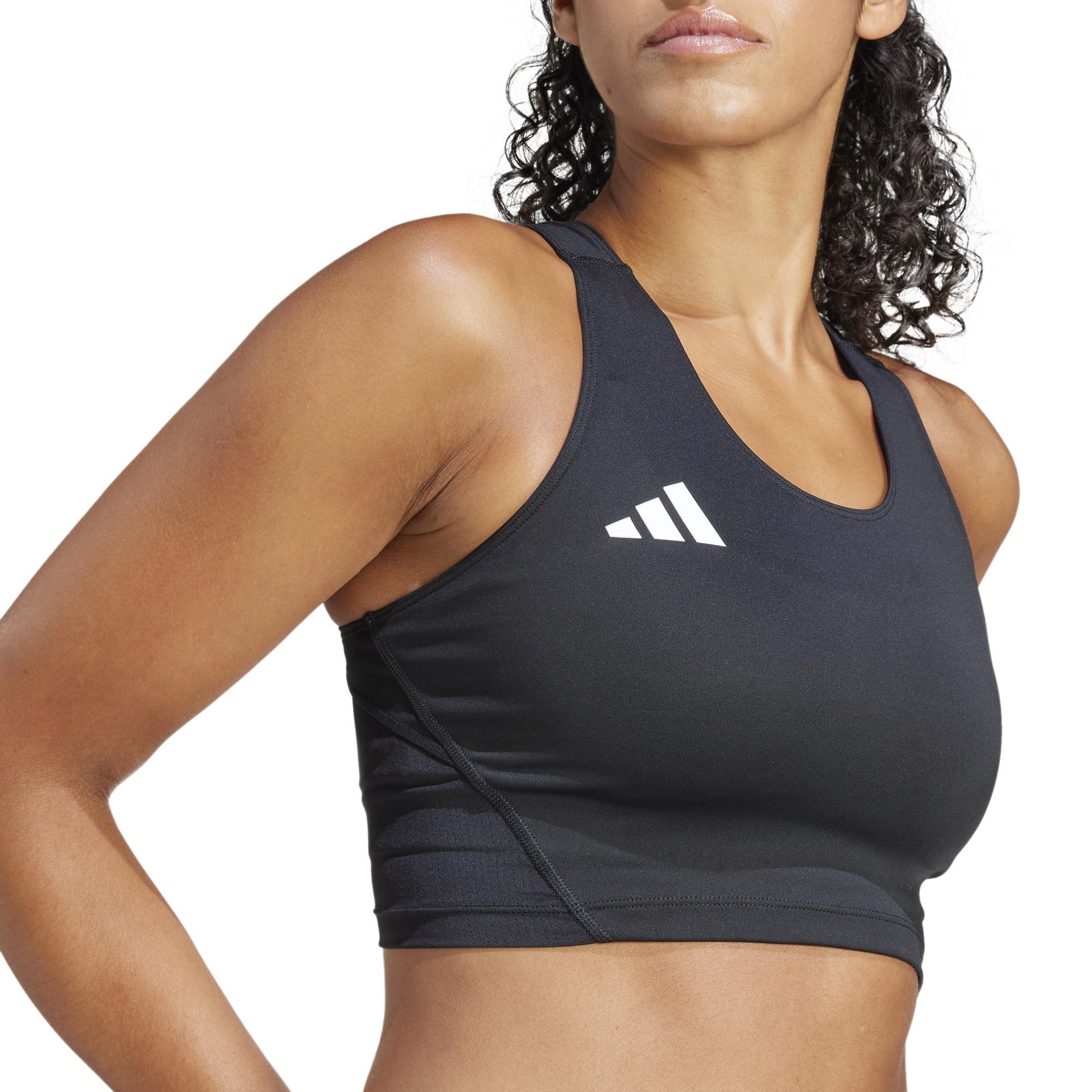 Adizero Essentials Running Crop Top, Black, A701_ONE, large image number 6