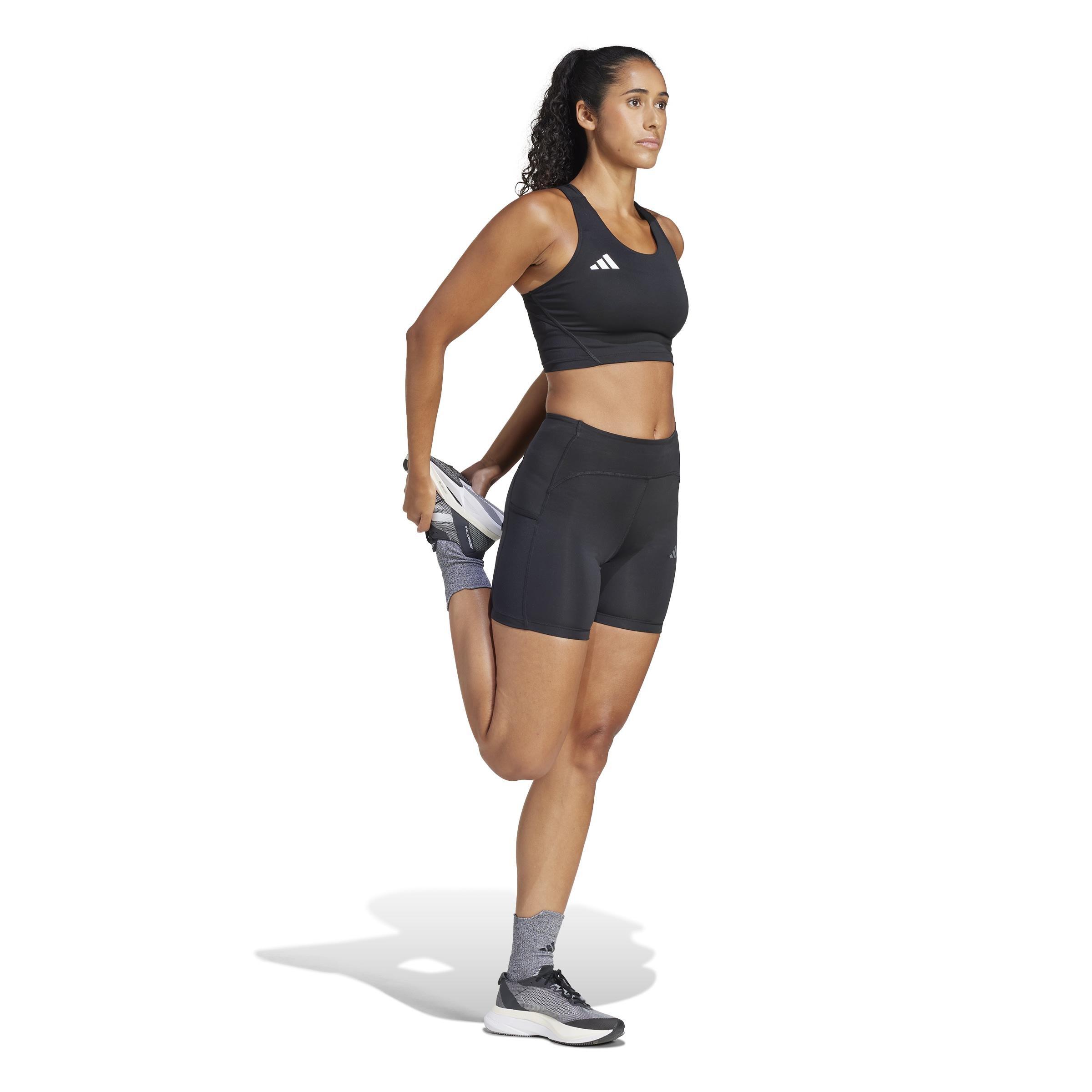 Adizero Essentials Running Crop Top, Black, , large image number 10