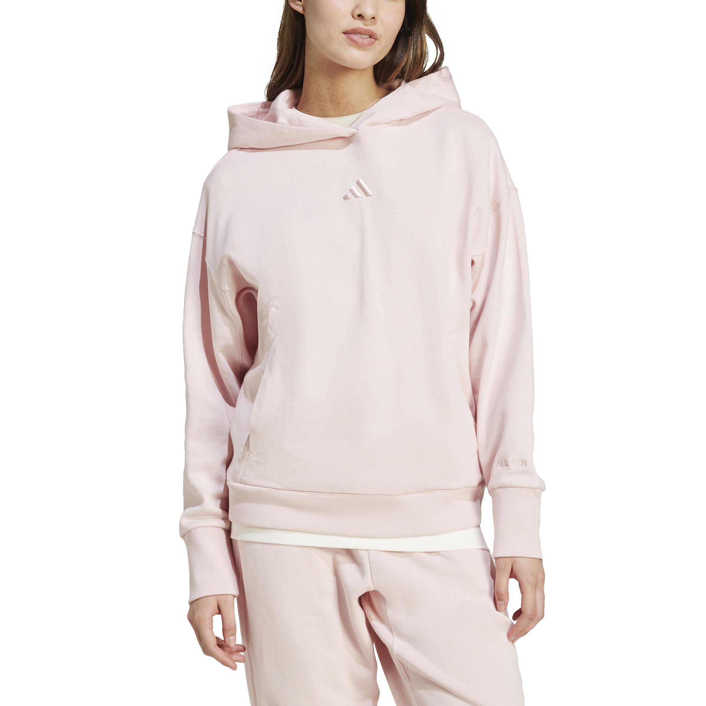 Women All Szn French Terry Loose Hoodie, Pink, A701_ONE, large image number 0