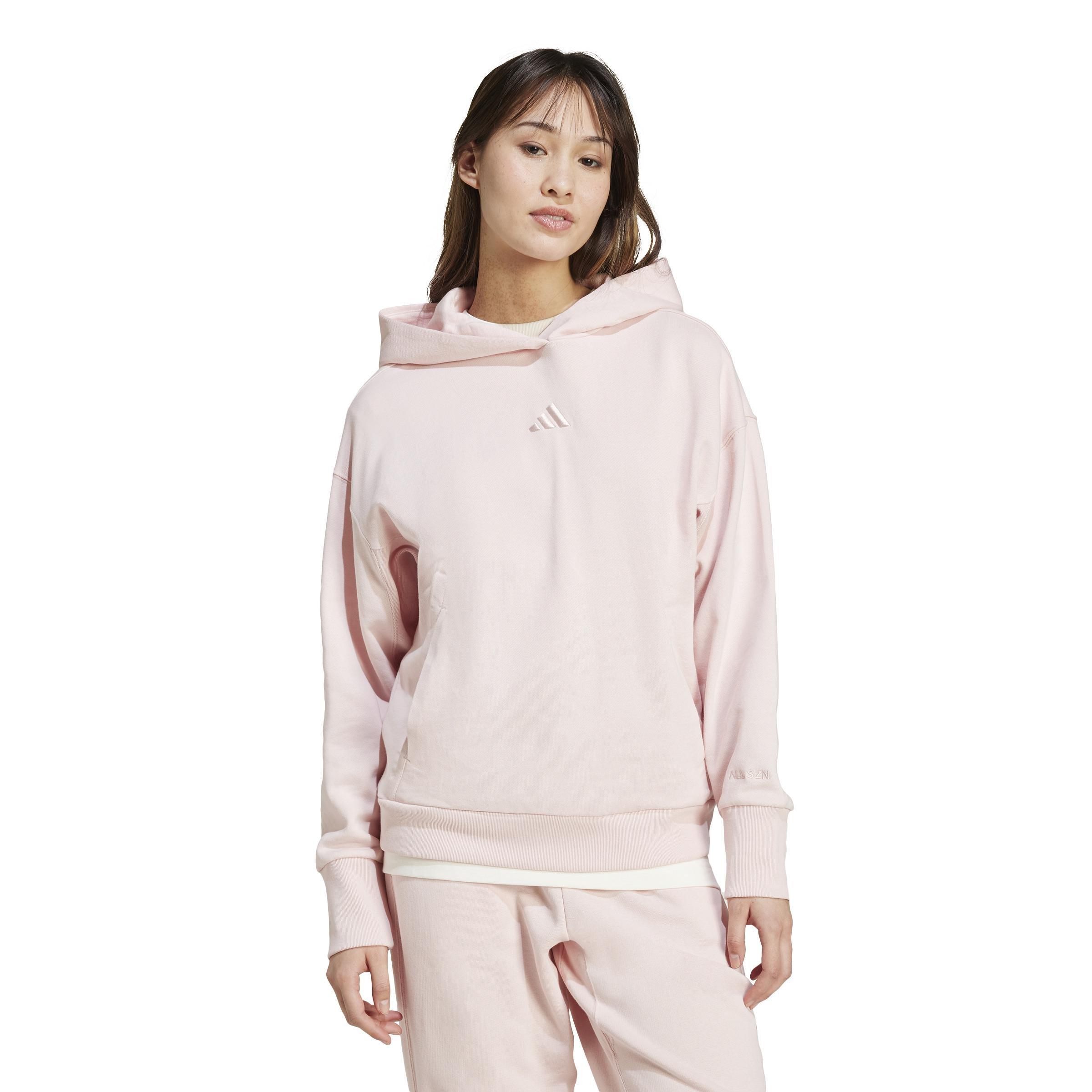 Women All Szn French Terry Loose Hoodie, Pink, A701_ONE, large image number 5