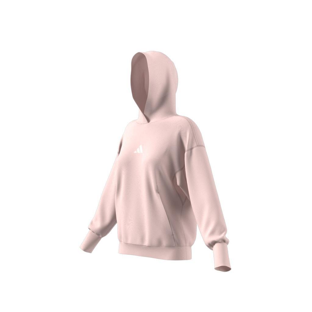 Women All Szn French Terry Loose Hoodie, Pink, A701_ONE, large image number 7