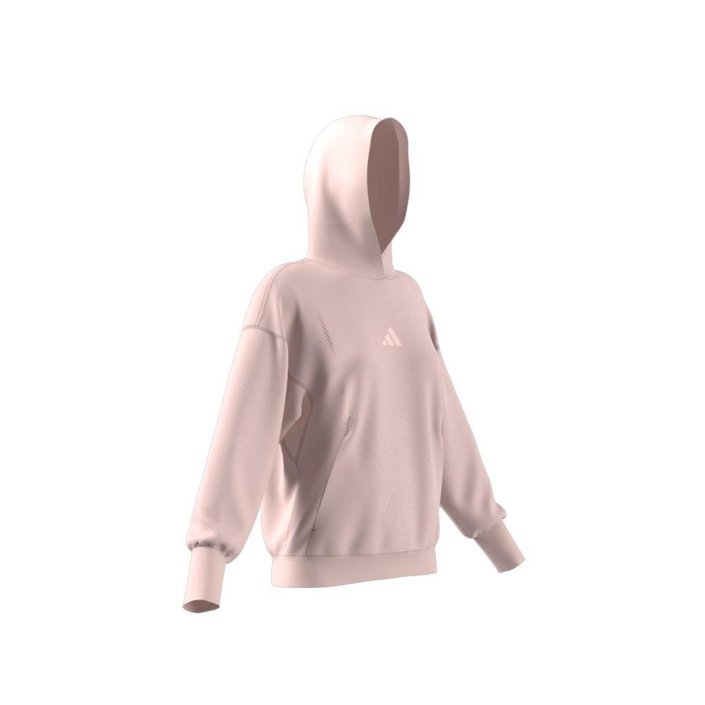 Women All Szn French Terry Loose Hoodie, Pink, A701_ONE, large image number 8