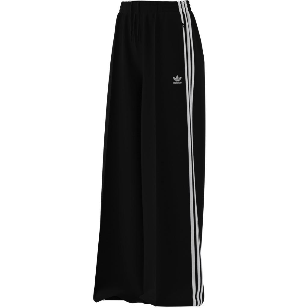 Women 3-Stripes Loose French Terry Wide Leg Joggers, Black, A701_ONE, large image number 9