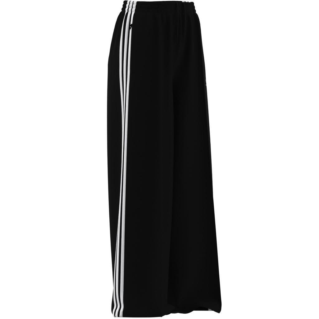 Women 3-Stripes Loose French Terry Wide Leg Joggers, Black, A701_ONE, large image number 11