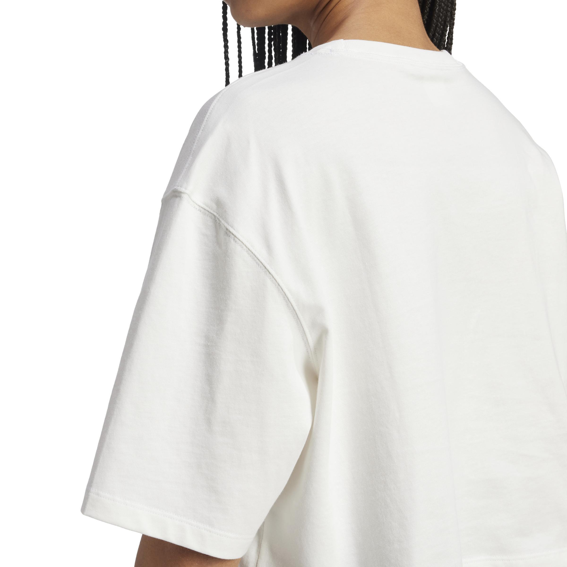 Essentials Crop T-Shirt, White, A701_ONE, large image number 4