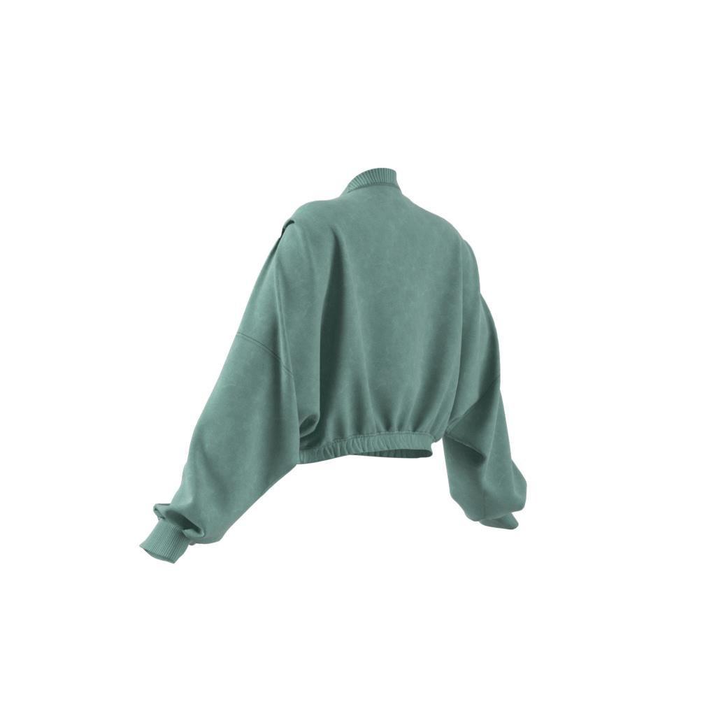 Premium Essentials Washed Oversized Sweatshirt, Green, A701_ONE, large image number 9