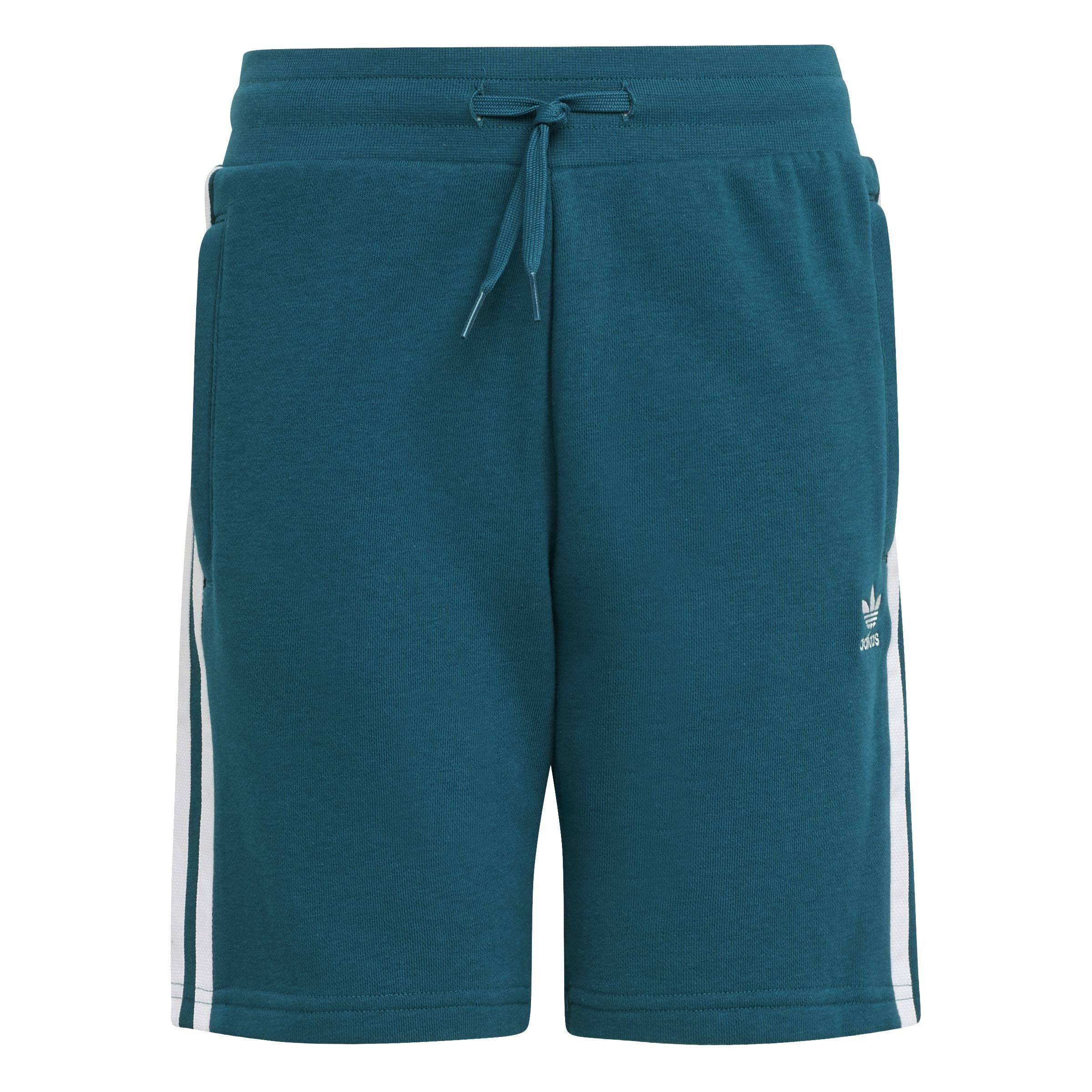 Kids Unisex Adicolor Shorts, Turquoise, A701_ONE, large image number 0