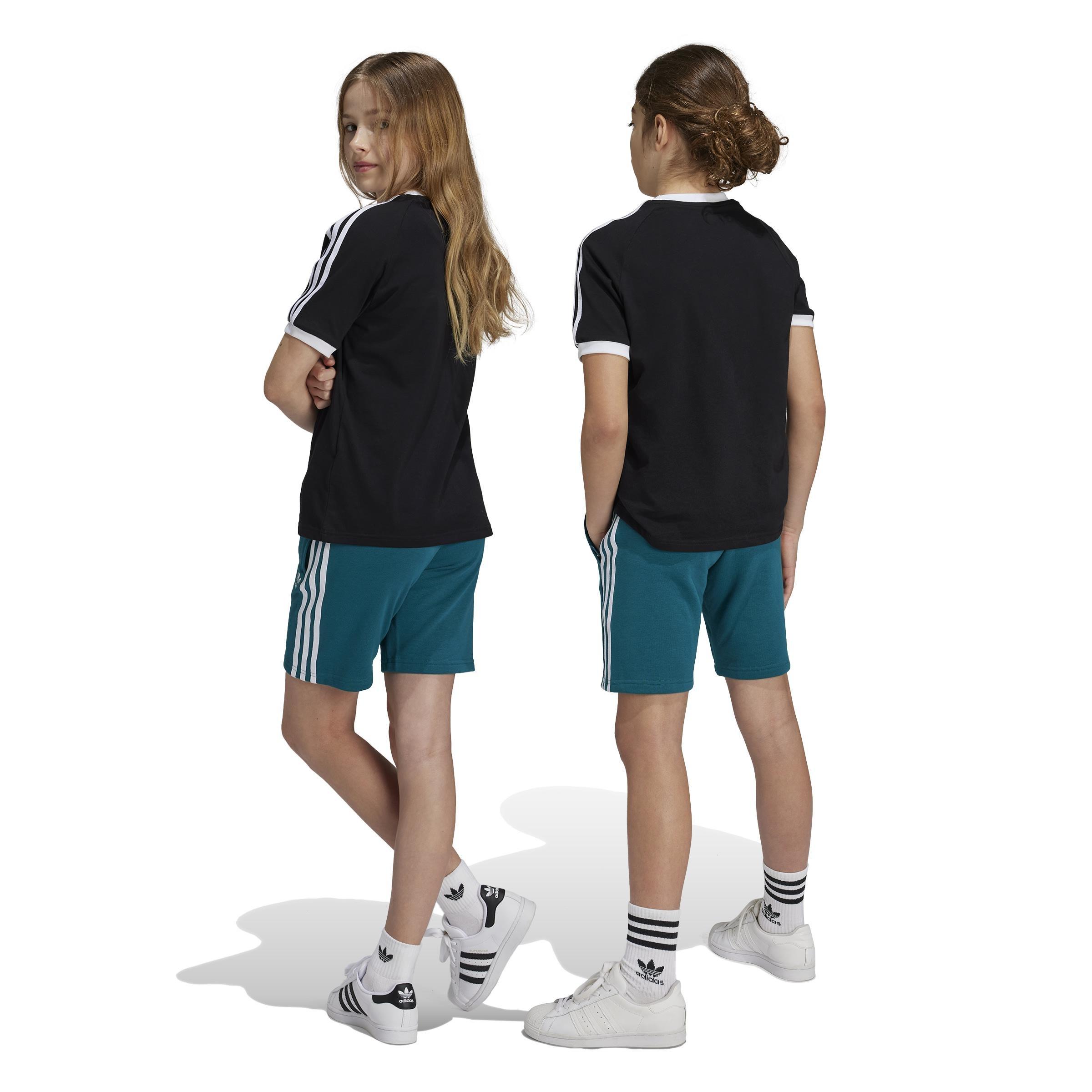 Kids Unisex Adicolor Shorts, Turquoise, A701_ONE, large image number 2