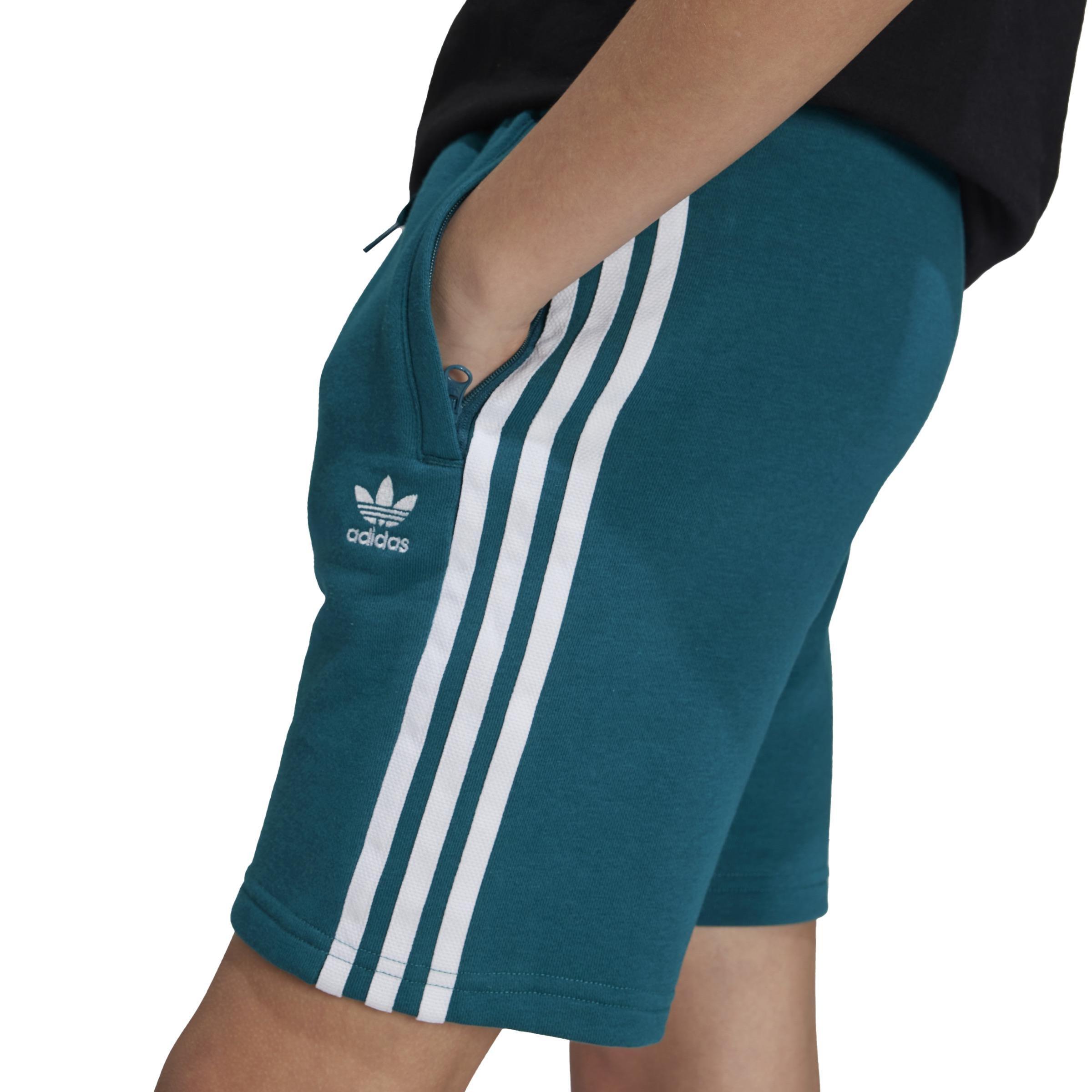 Unisex Adicolor Shorts, Turquoise, A701_ONE, large image number 4