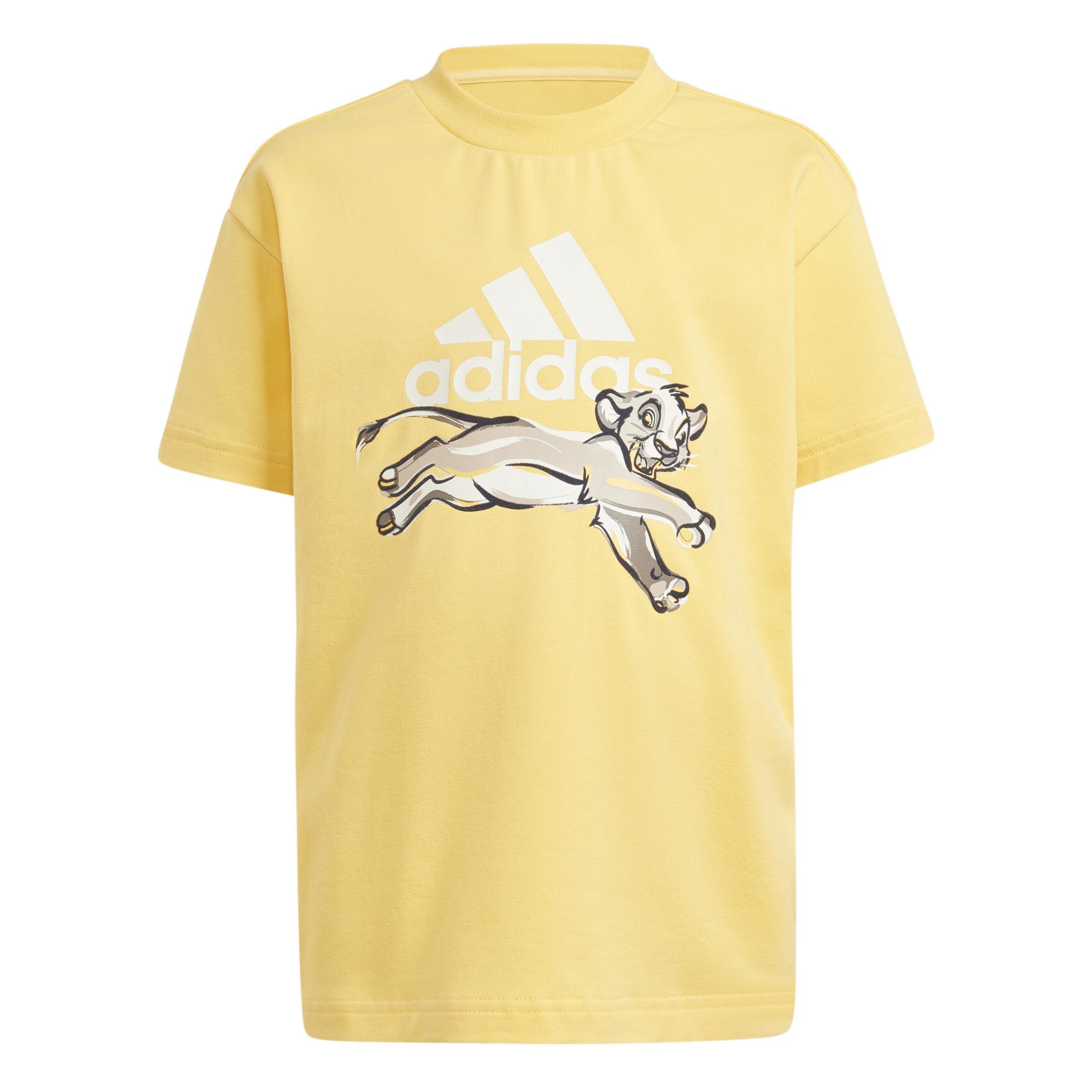 Kids Unisex adidas Disney Lion King T-Shirt, Yellow, , large image number 0