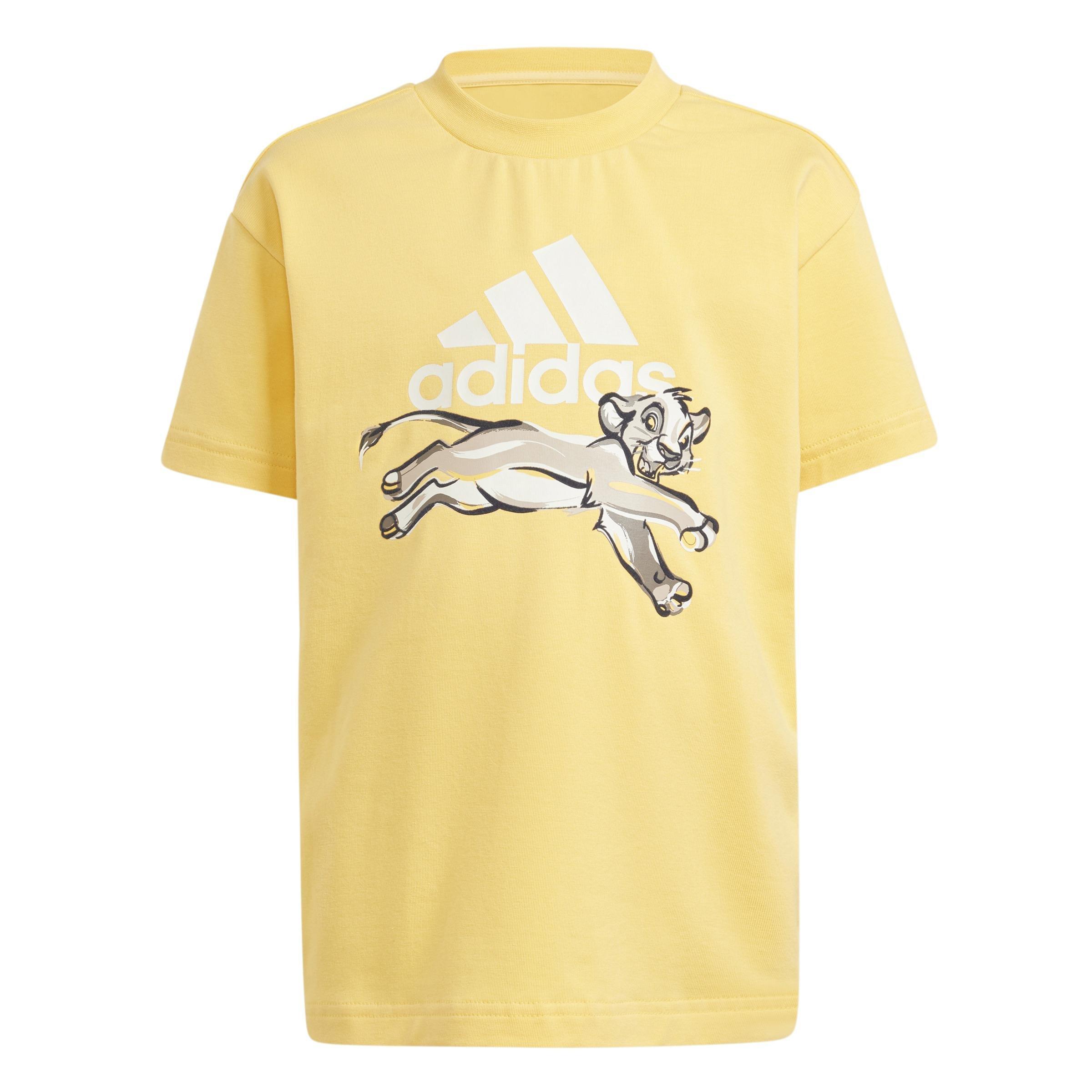 Kids Unisex adidas Disney Lion King T-Shirt, Yellow, , large image number 1