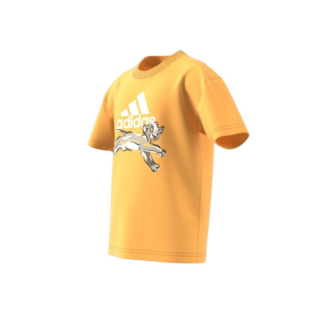 Kids Unisex adidas Disney Lion King T-Shirt, Yellow, , large image number 5