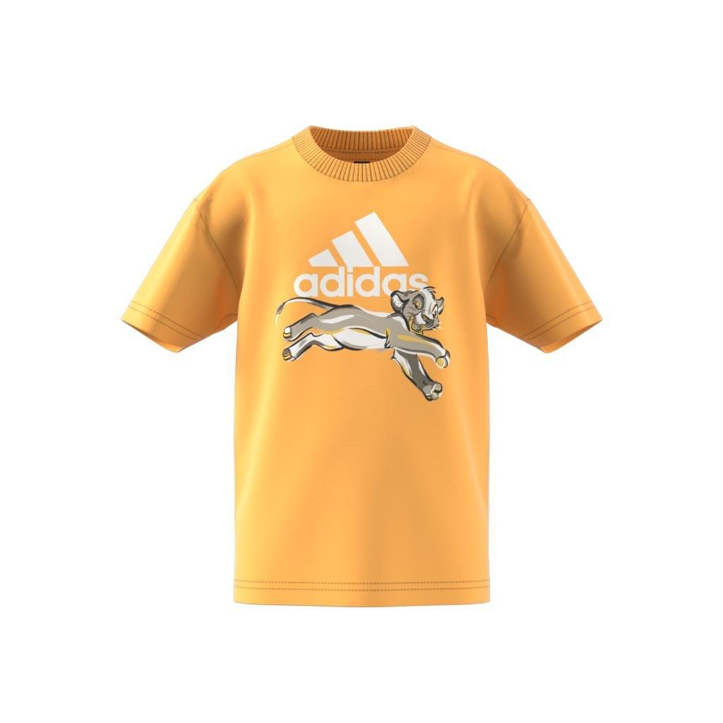 Kids Unisex adidas Disney Lion King T-Shirt, Yellow, , large image number 8