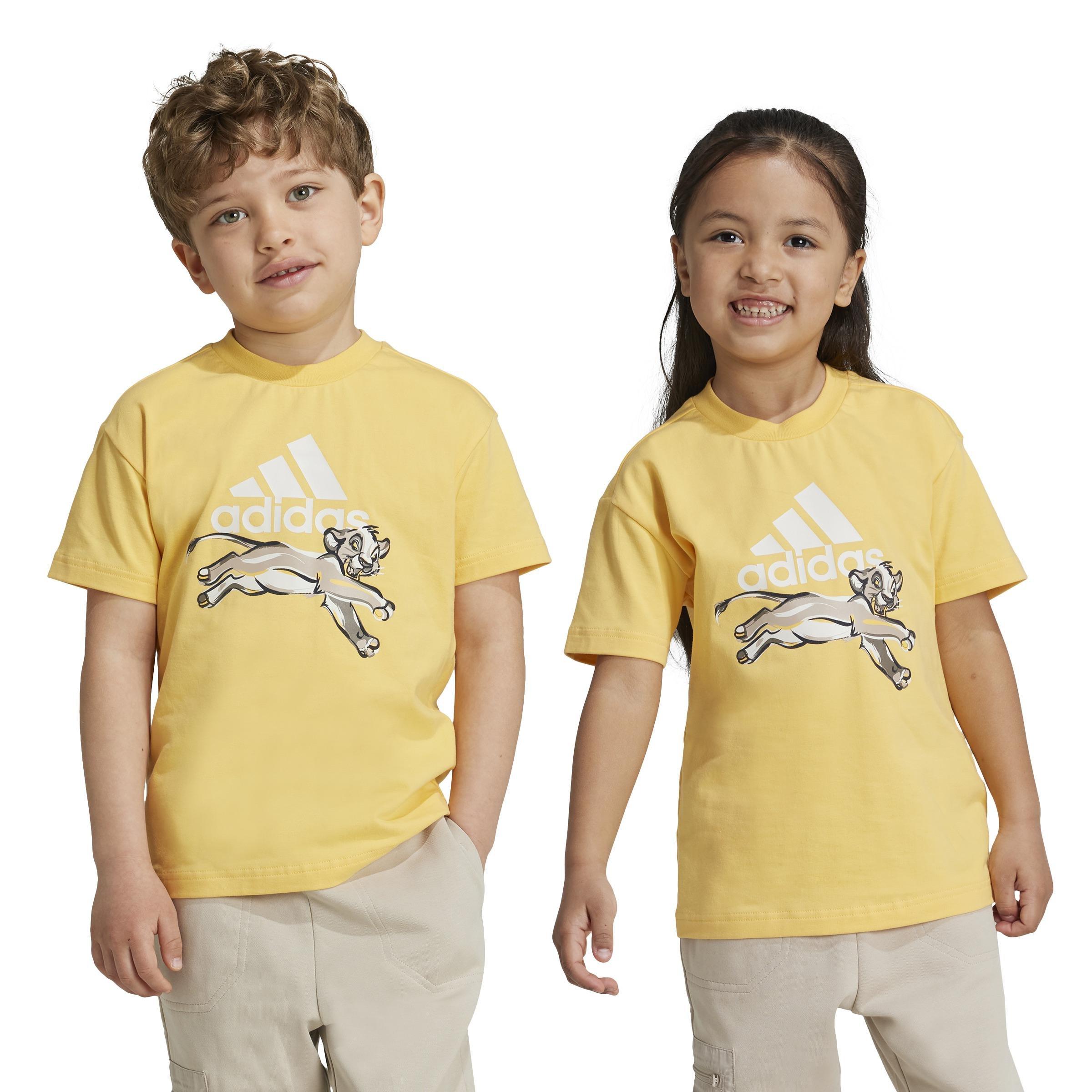 Kids Unisex adidas Disney Lion King T-Shirt, Yellow, , large image number 11