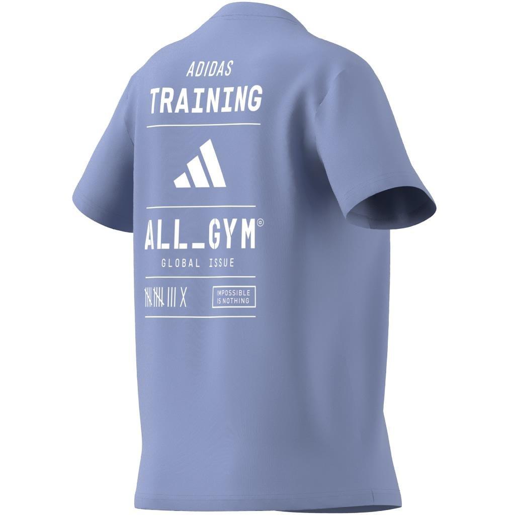 All-Gym Category Graphic T-Shirt, Blue, A701_ONE, large image number 6