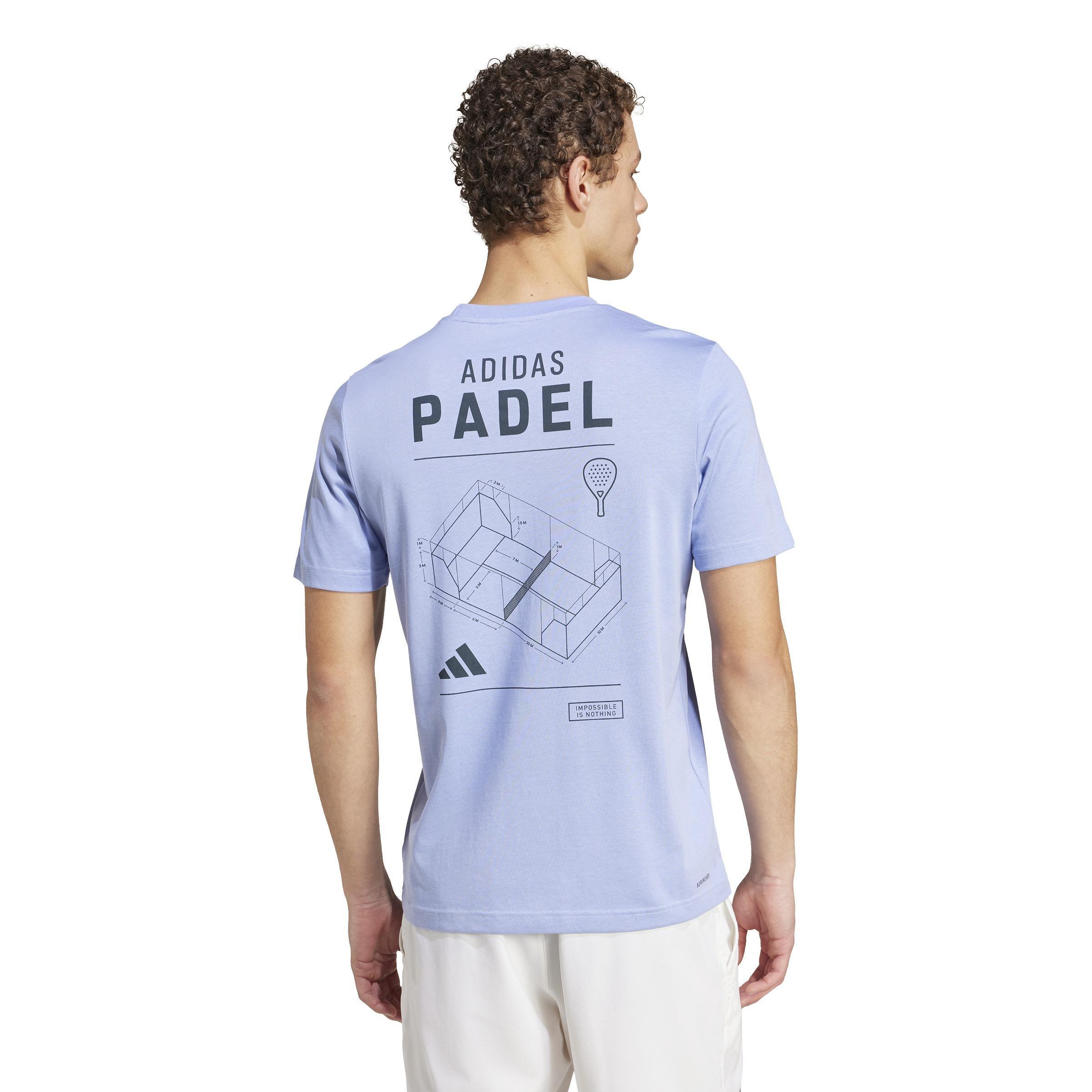 Padel Category Graphic T-Shirt, Blue, A701_ONE, large image number 3