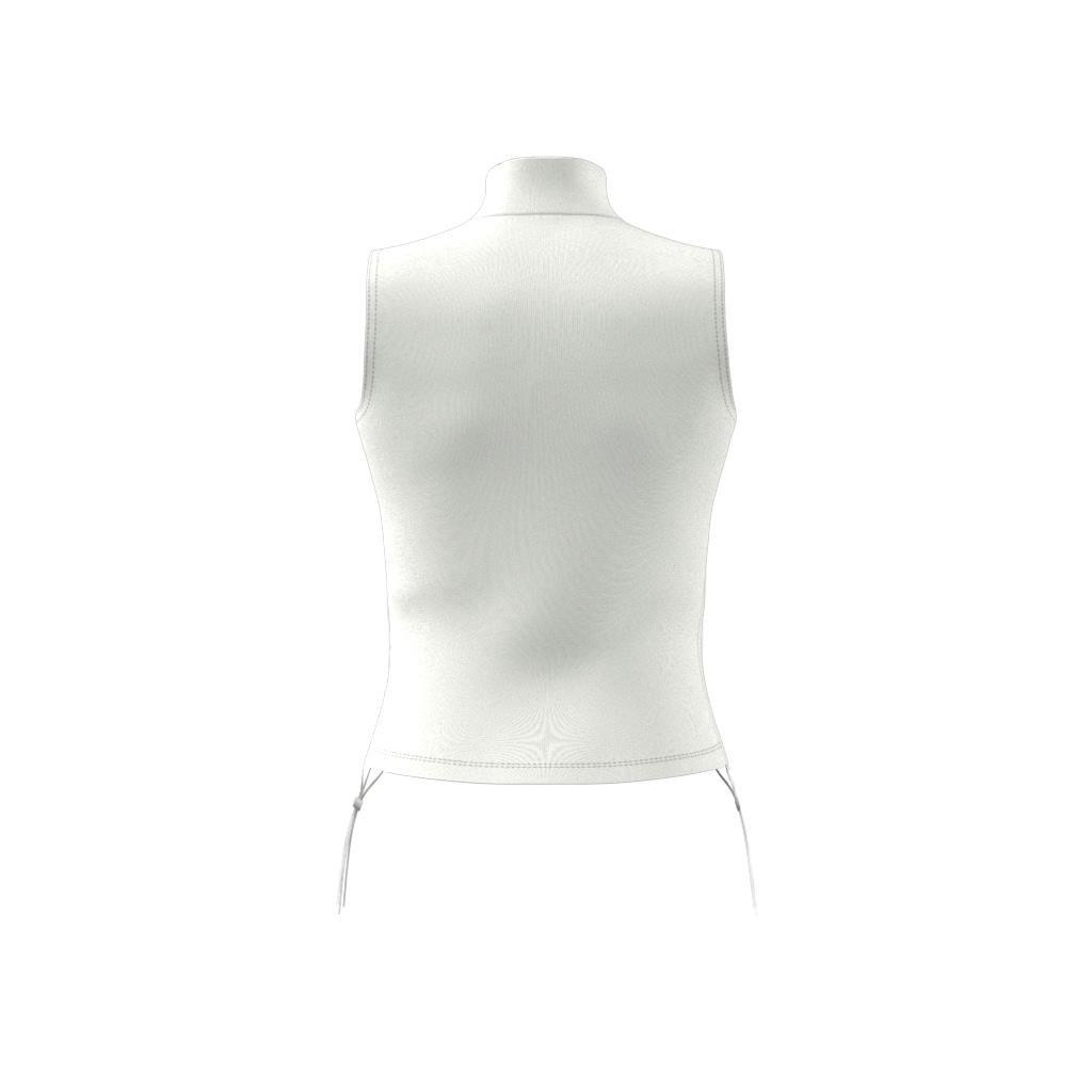 Ruched 3-Stripes Crop Top, White, A701_ONE, large image number 12