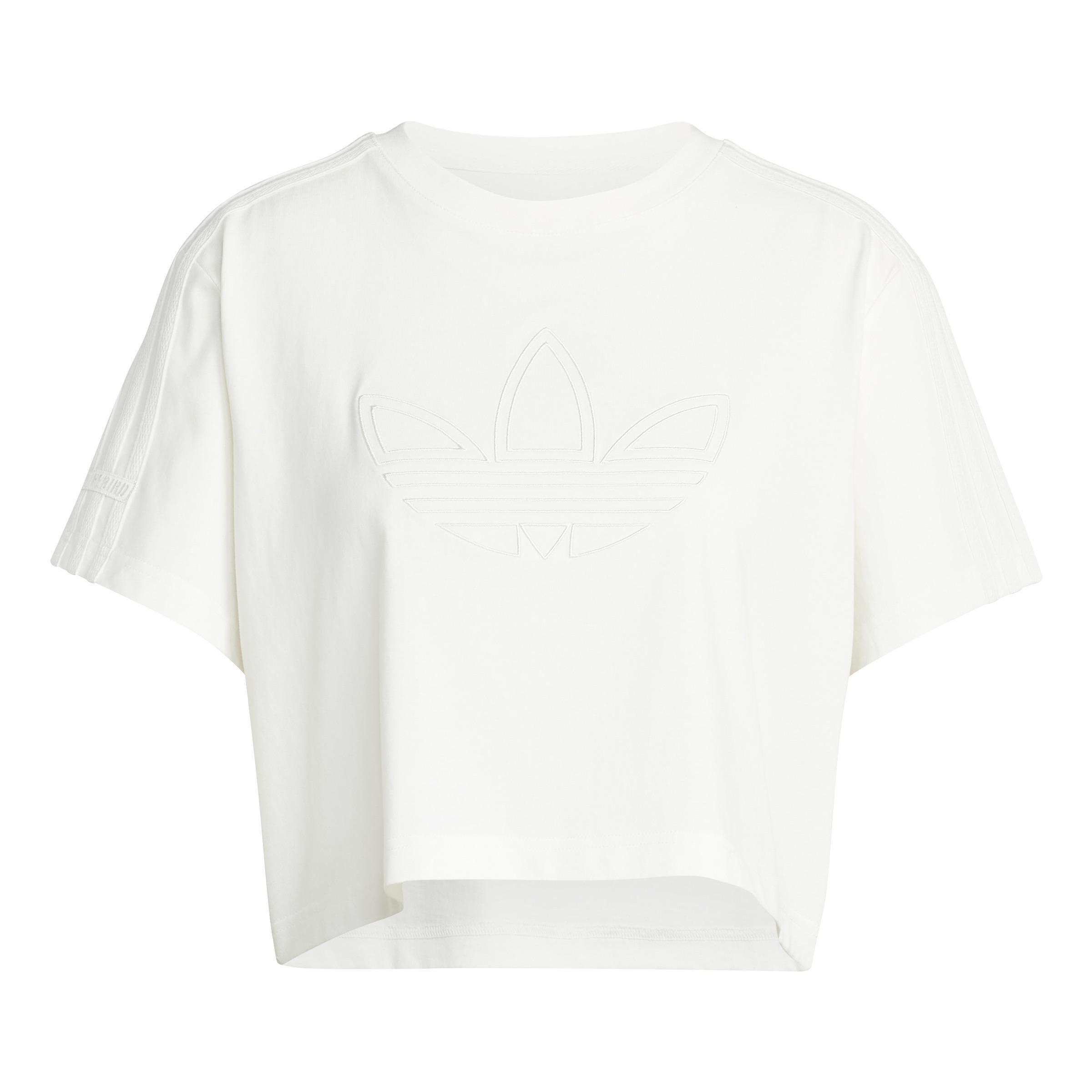 Firebird Trefoil Crop Tee, White, A701_ONE, large image number 1