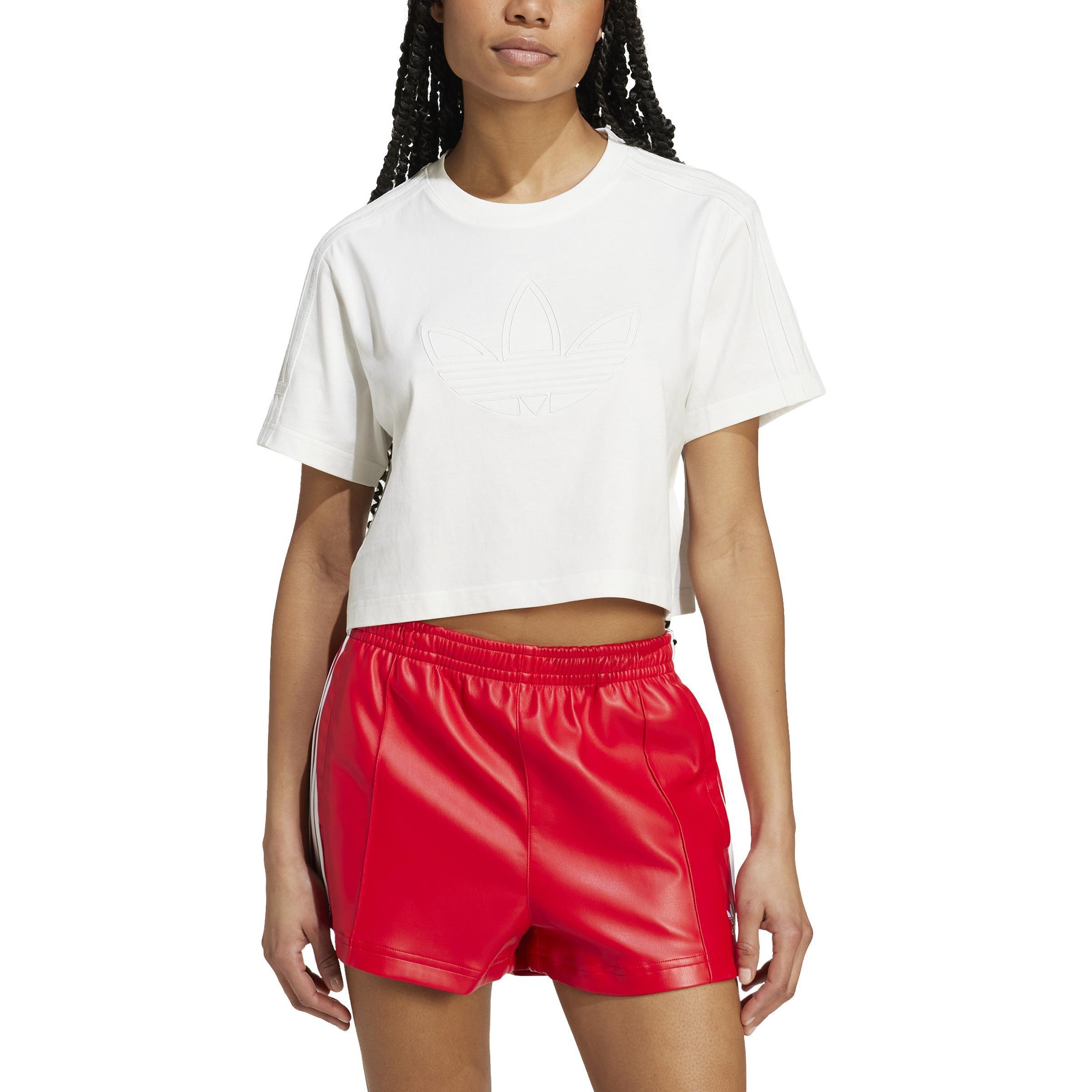 Firebird Trefoil Crop Tee, White, A701_ONE, large image number 2