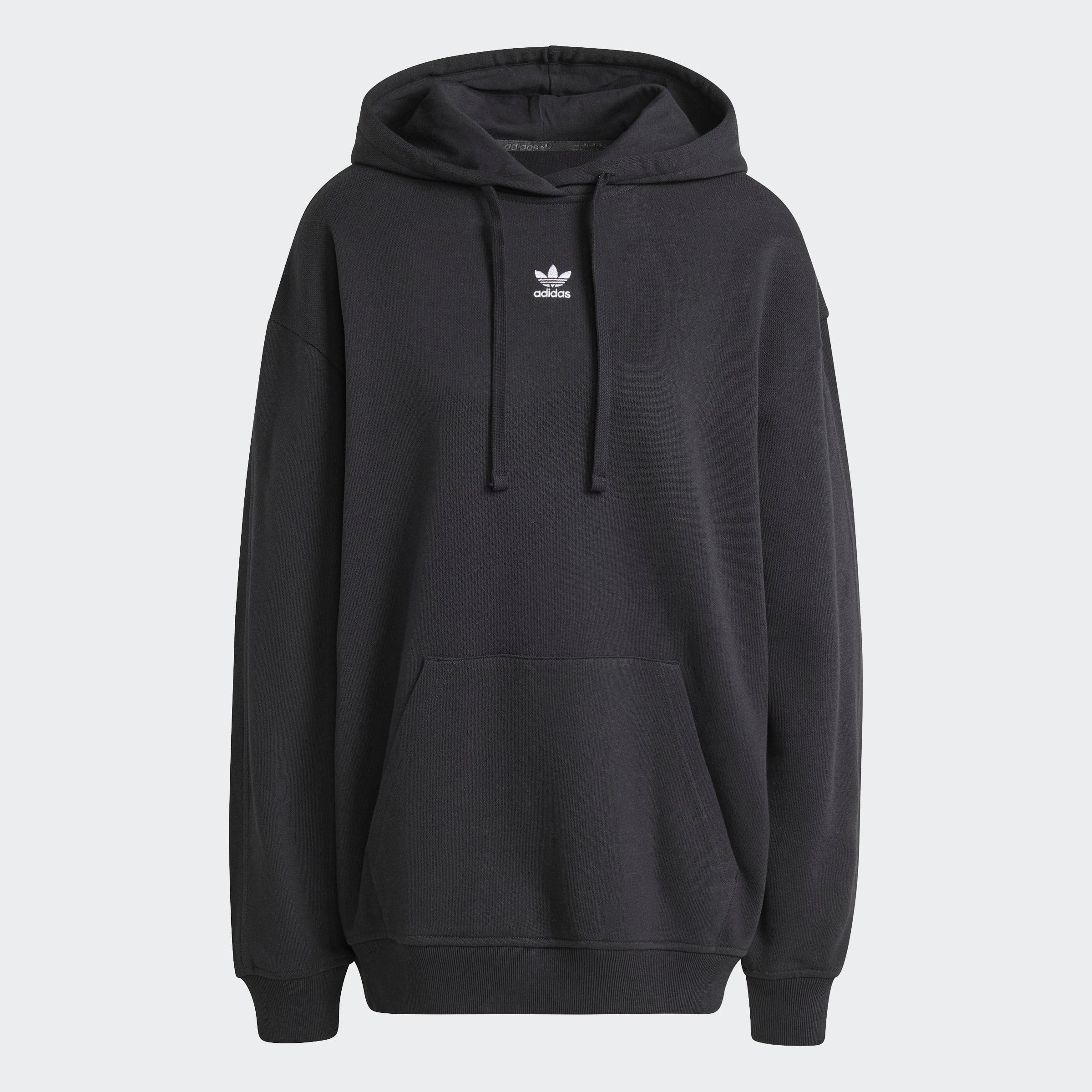 Essentials Loose French Terry Hoodie, Black