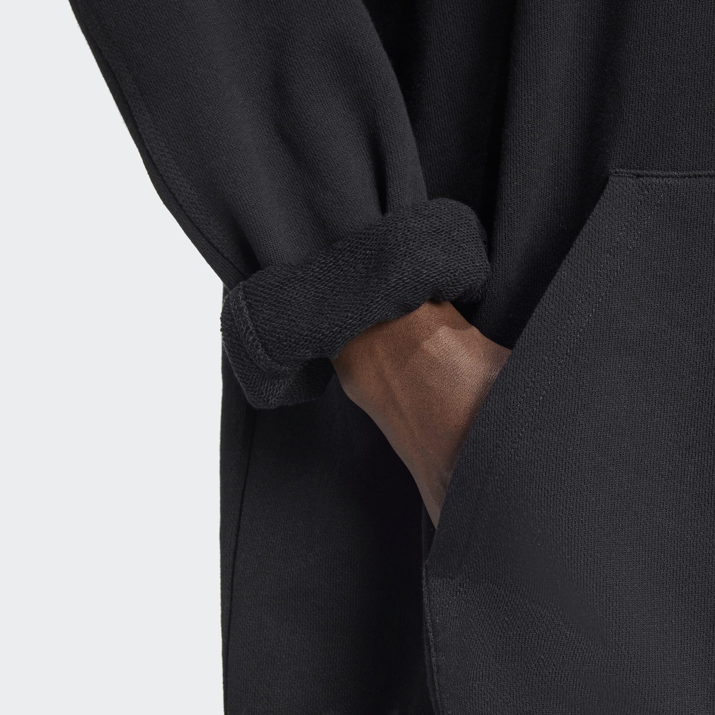 Essentials Loose French Terry Hoodie, Black, A701_ONE, large image number 4