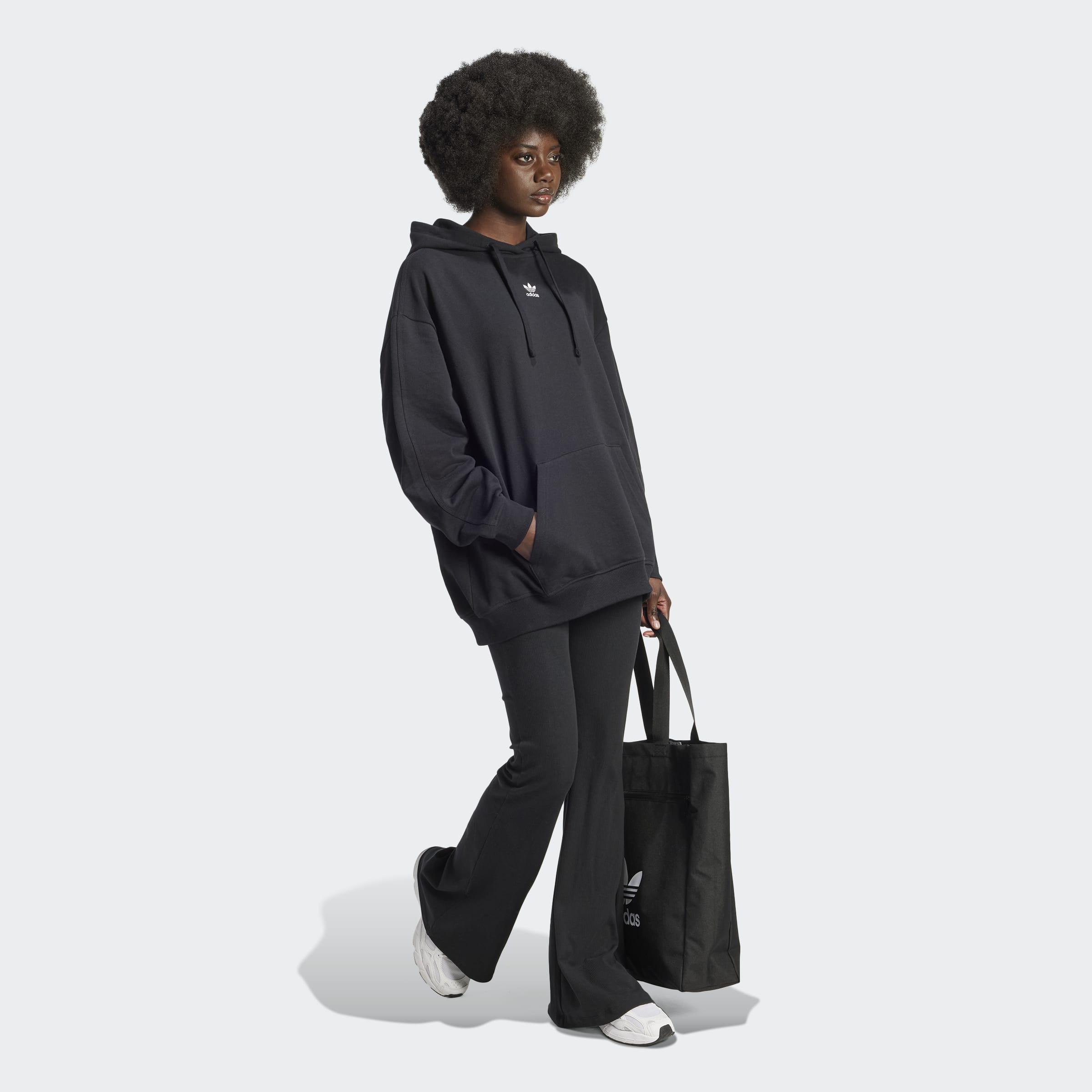 Essentials Loose French Terry Hoodie, Black, A701_ONE, large image number 6