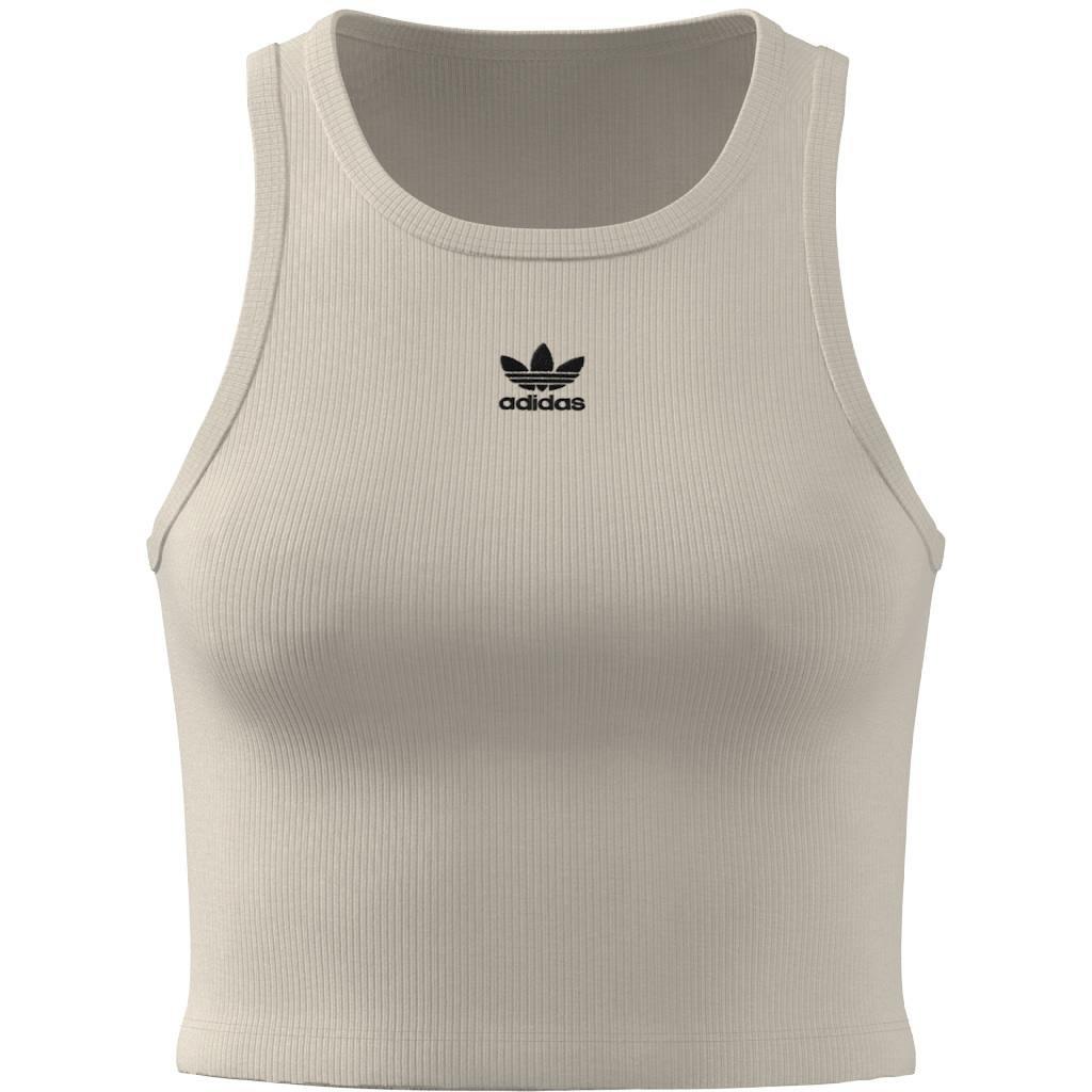 Essentials Ribbed Tank Top, White, A701_ONE, large image number 8