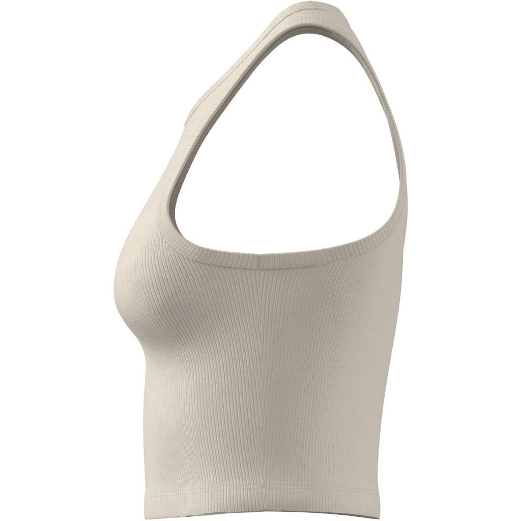 Essentials Ribbed Tank Top, White, A701_ONE, large image number 9