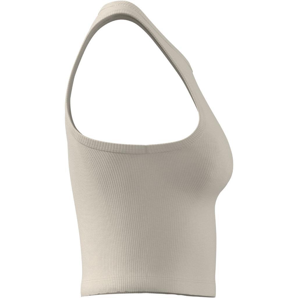 Essentials Ribbed Tank Top, White, A701_ONE, large image number 11