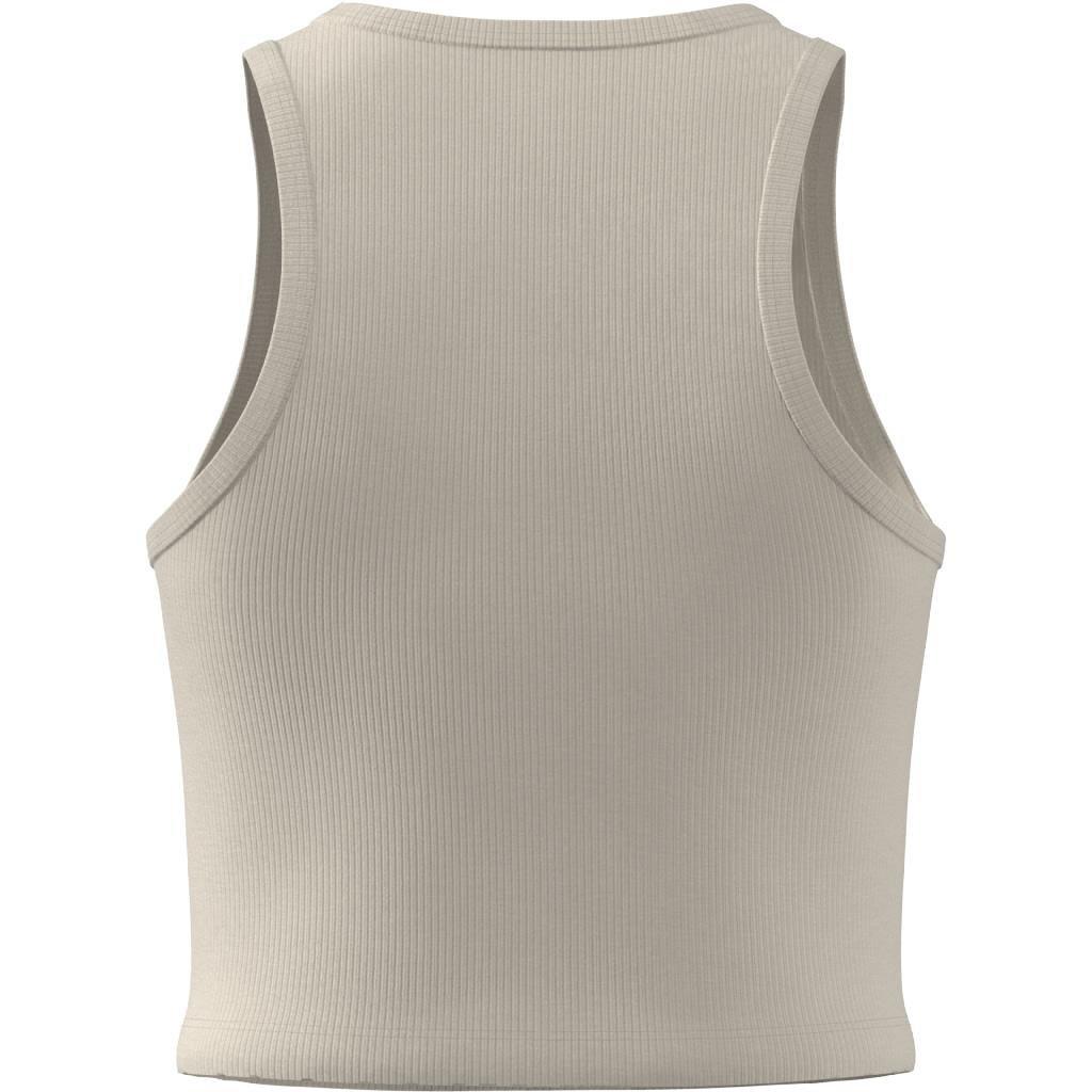 Essentials Ribbed Tank Top, White, A701_ONE, large image number 12