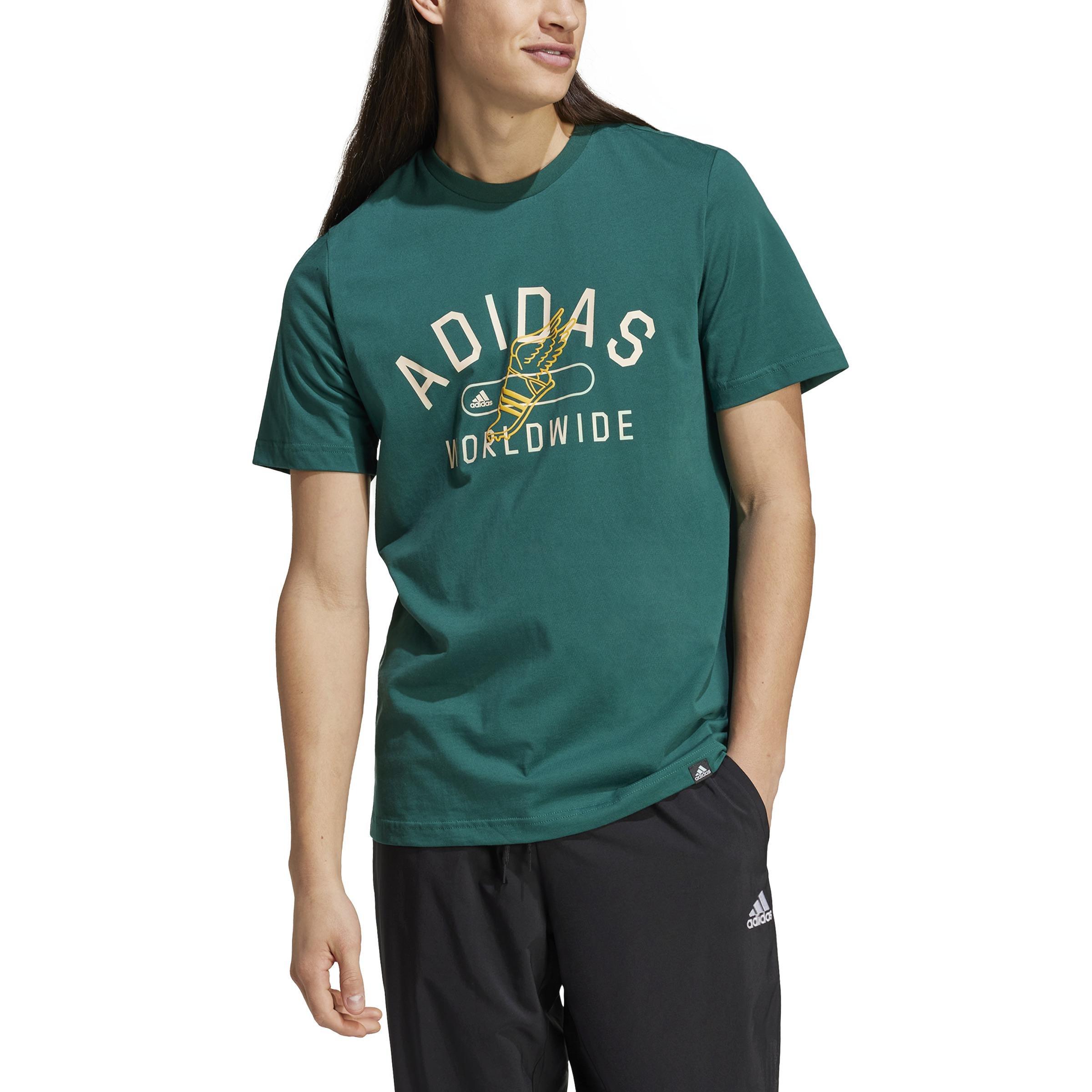 Collegiate Graphic Tee, Green, A701_ONE, large image number 1