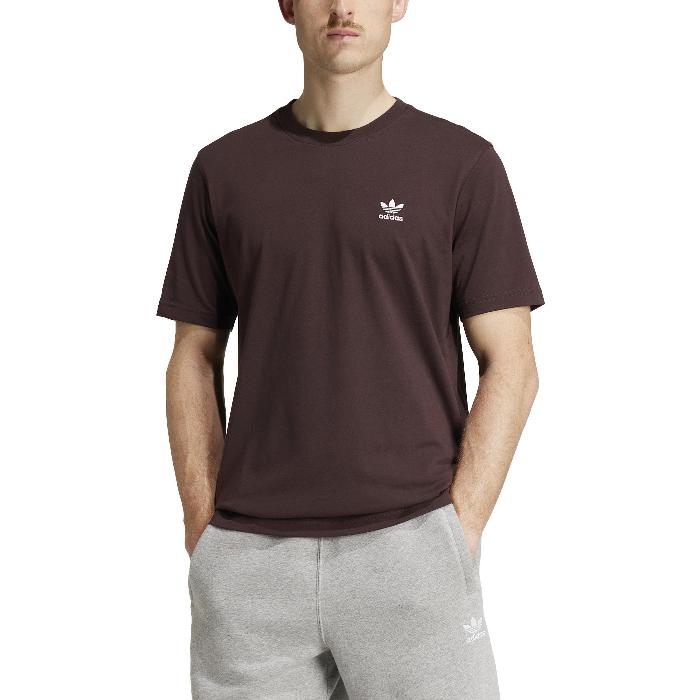 Trefoil Essentials T-Shirt, Brown, A701_ONE, large image number 2