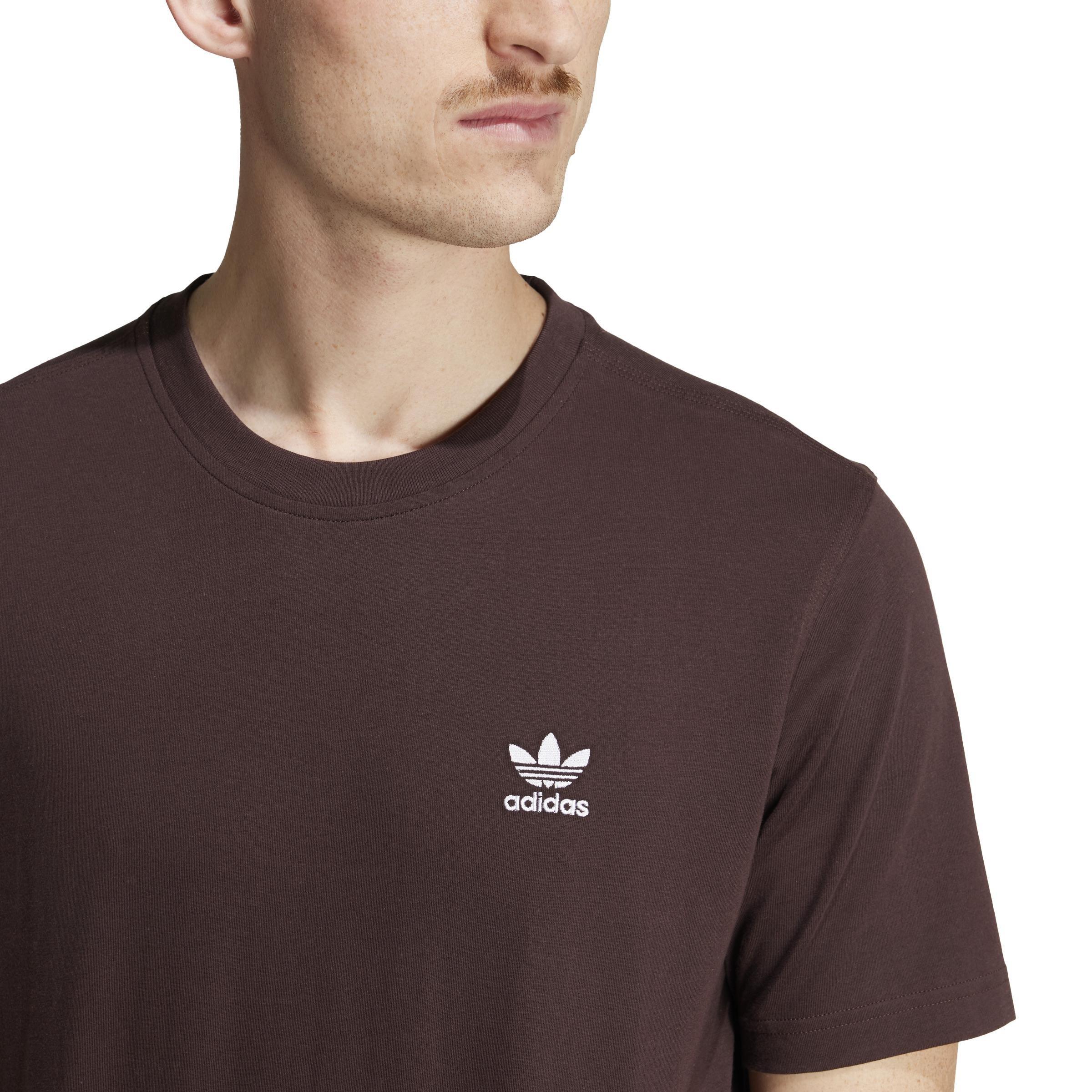 Trefoil Essentials T-Shirt, Brown, A701_ONE, large image number 4