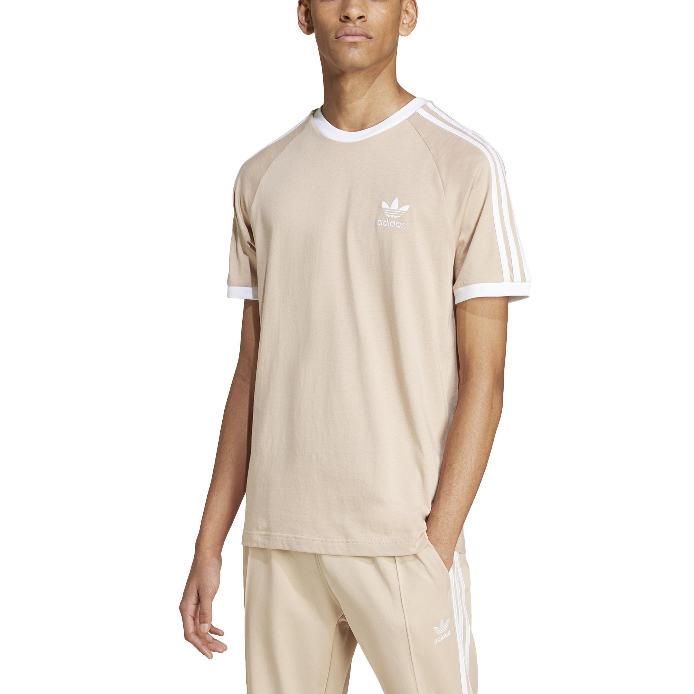 Adicolor Classics 3-Stripes T-Shirt, Beige, A701_ONE, large image number 0