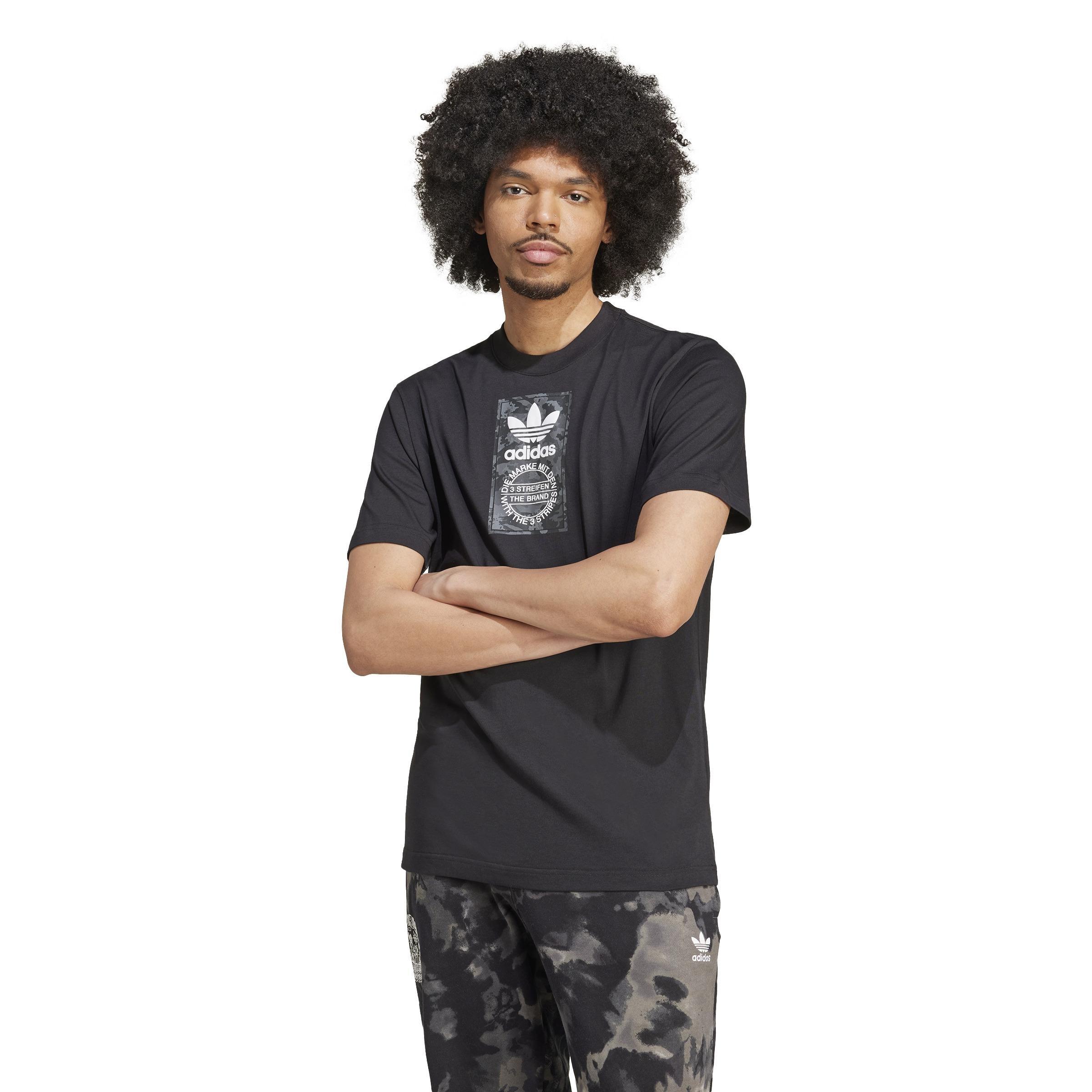 Camo Label T-Shirt, Black, A701_ONE, large image number 8