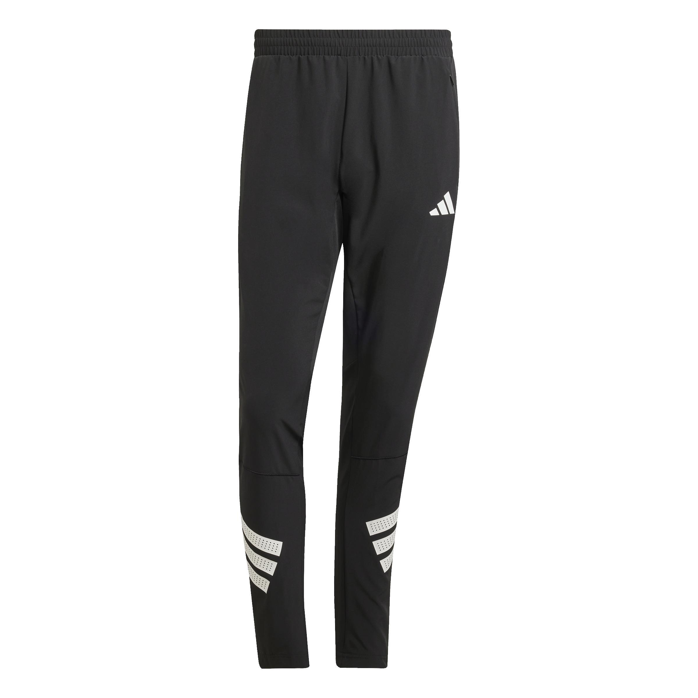 Icon 3-Stripes Woven Joggers, Black, A701_ONE, large image number 0