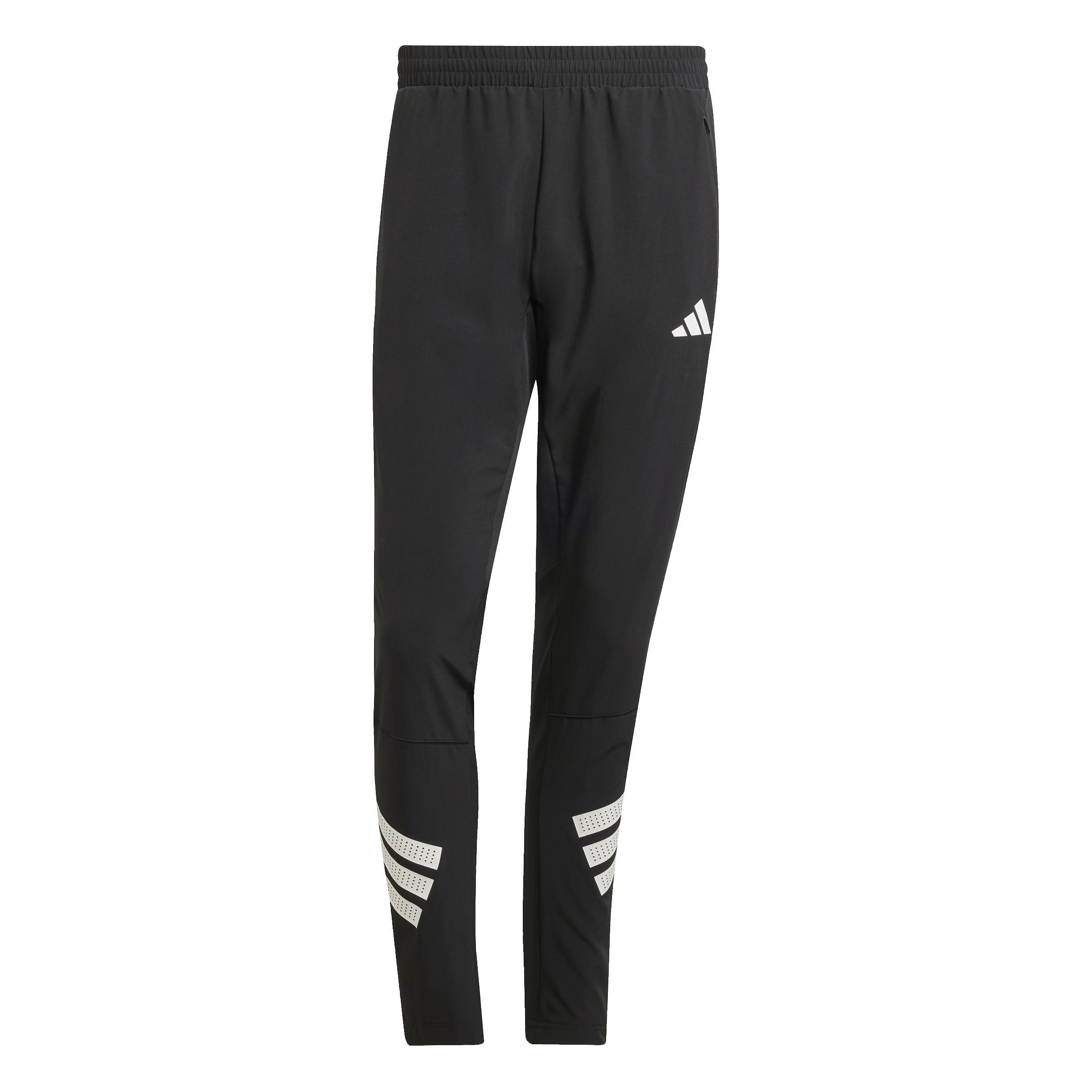 Icon 3-Stripes Woven Joggers, Black, A701_ONE, large image number 1