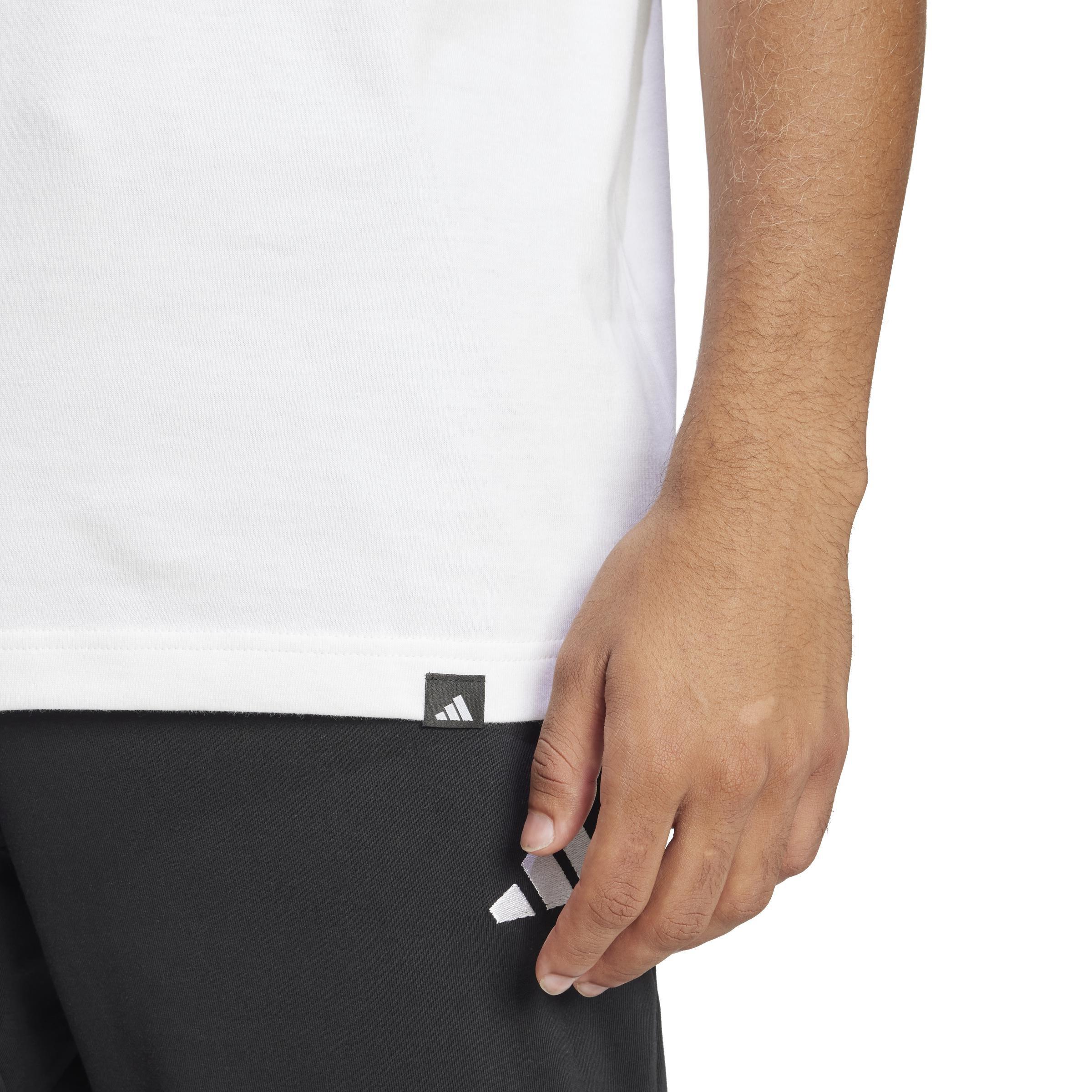 Lounge Slides Graphic Pocket T-Shirt, White, A701_ONE, large image number 2