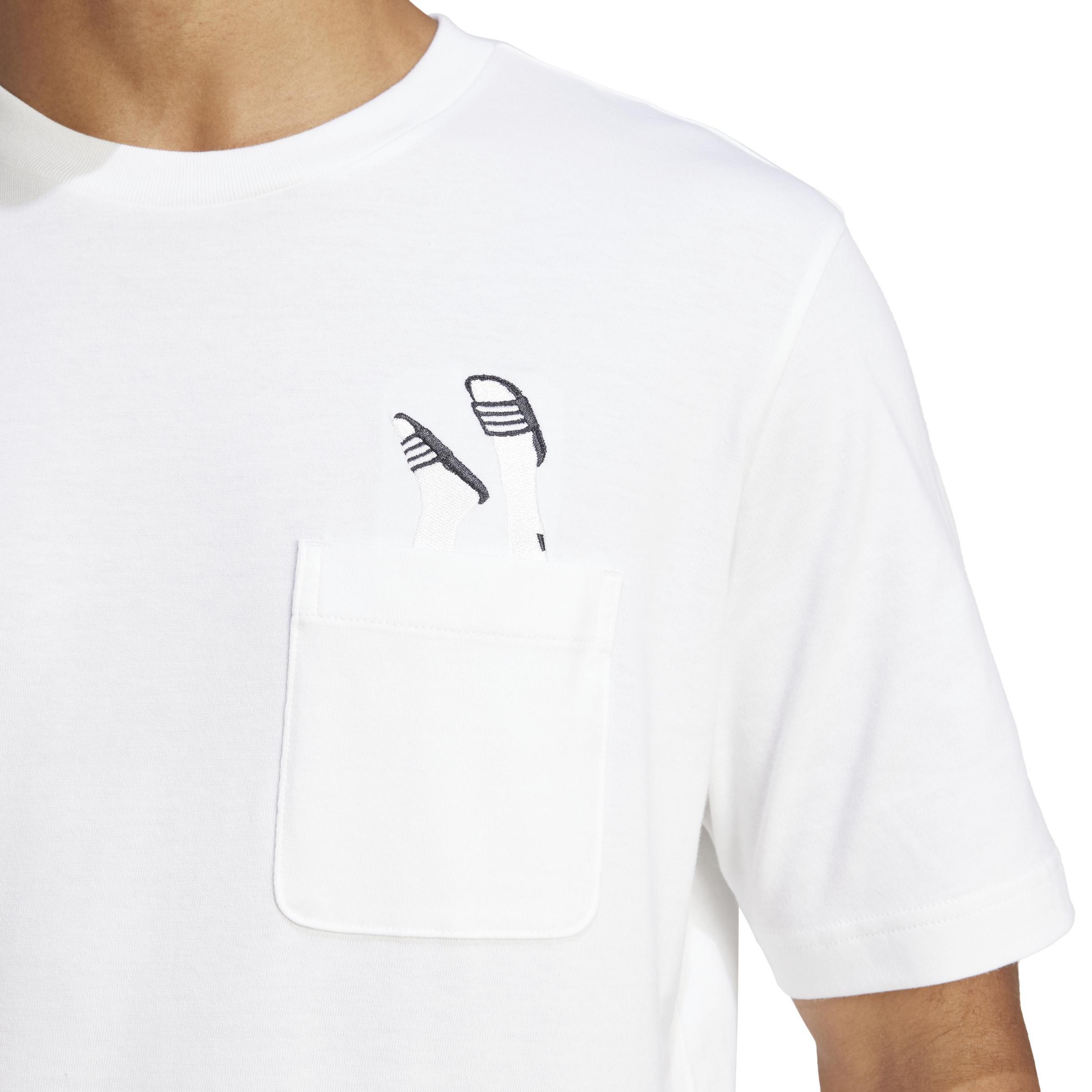Lounge Slides Graphic Pocket T-Shirt, White, A701_ONE, large image number 6