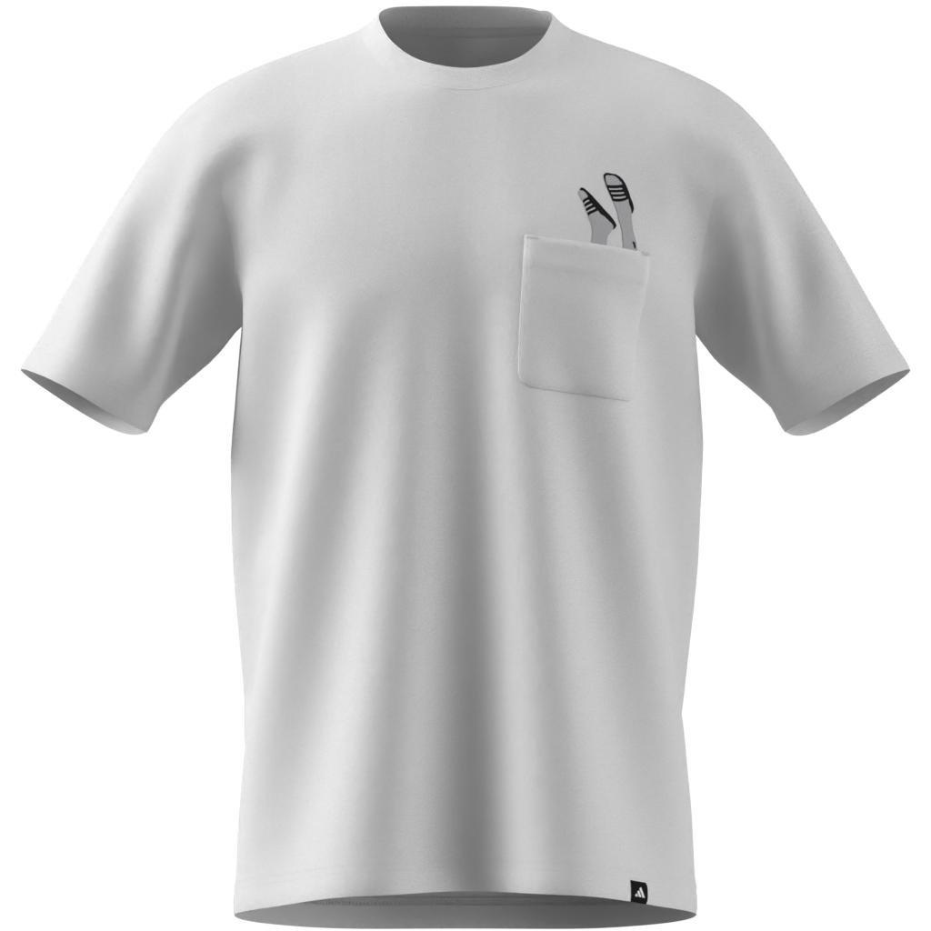 Lounge Slides Graphic Pocket T-Shirt, White, A701_ONE, large image number 6
