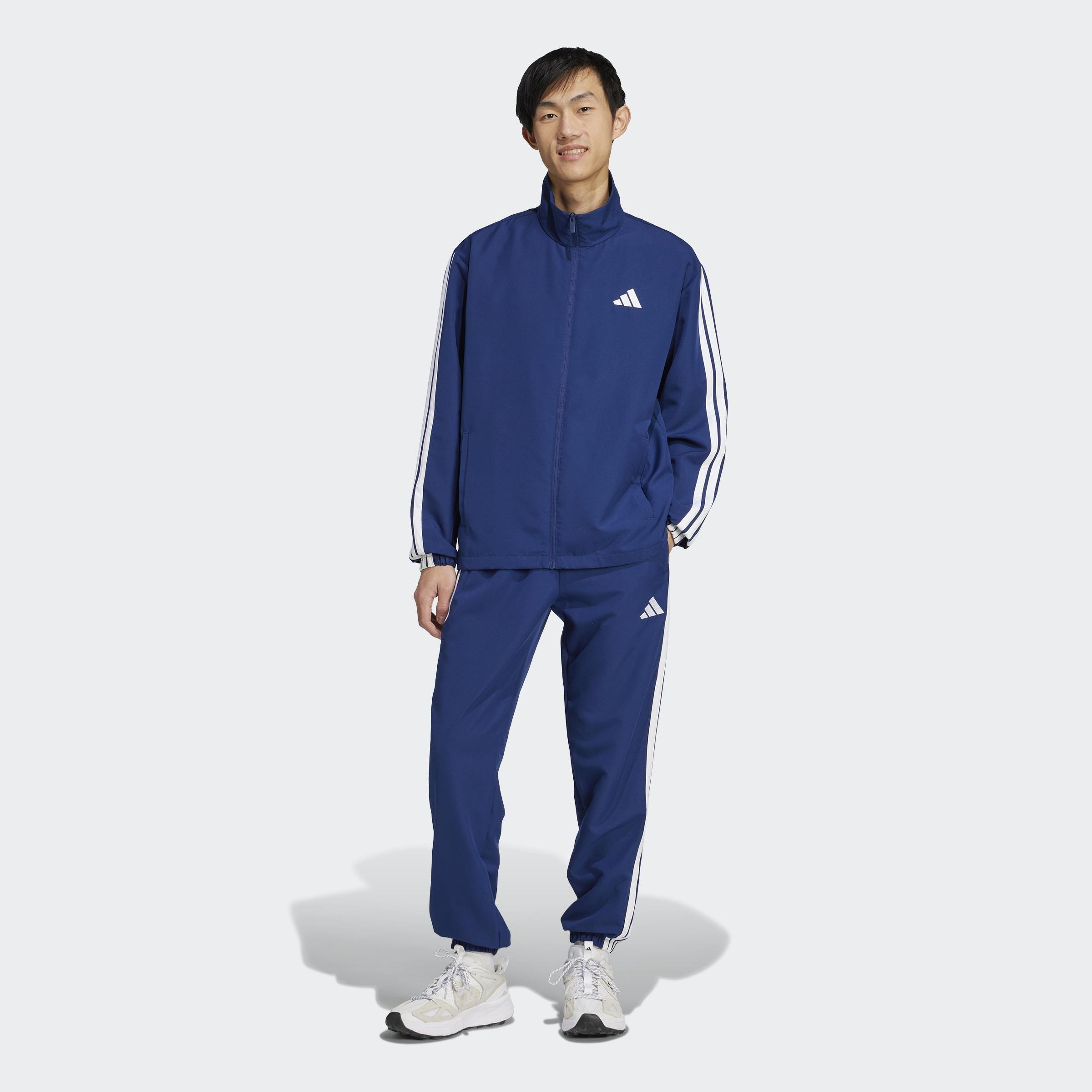 3-Stripes Woven Tracksuits, Blue, A701_ONE, large image number 1