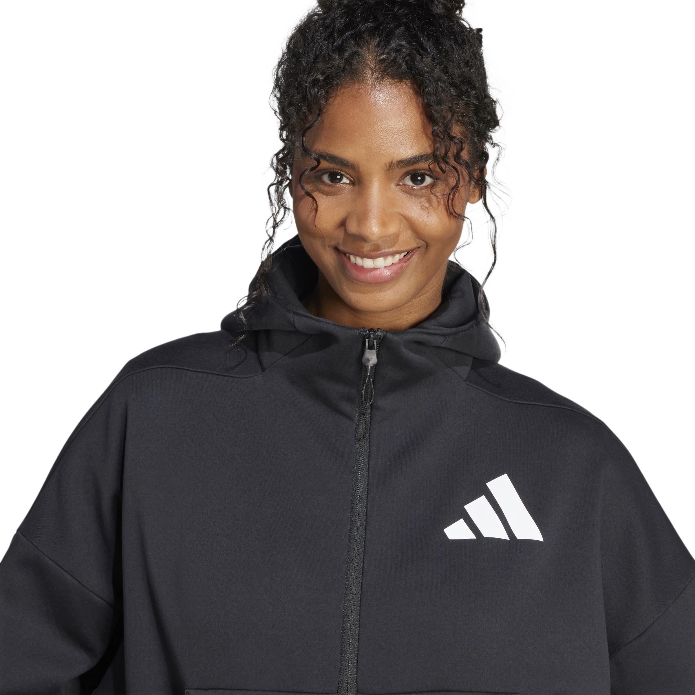 adidas Z.N.E. Full-Zip Hoodie, Black, A701_ONE, large image number 3