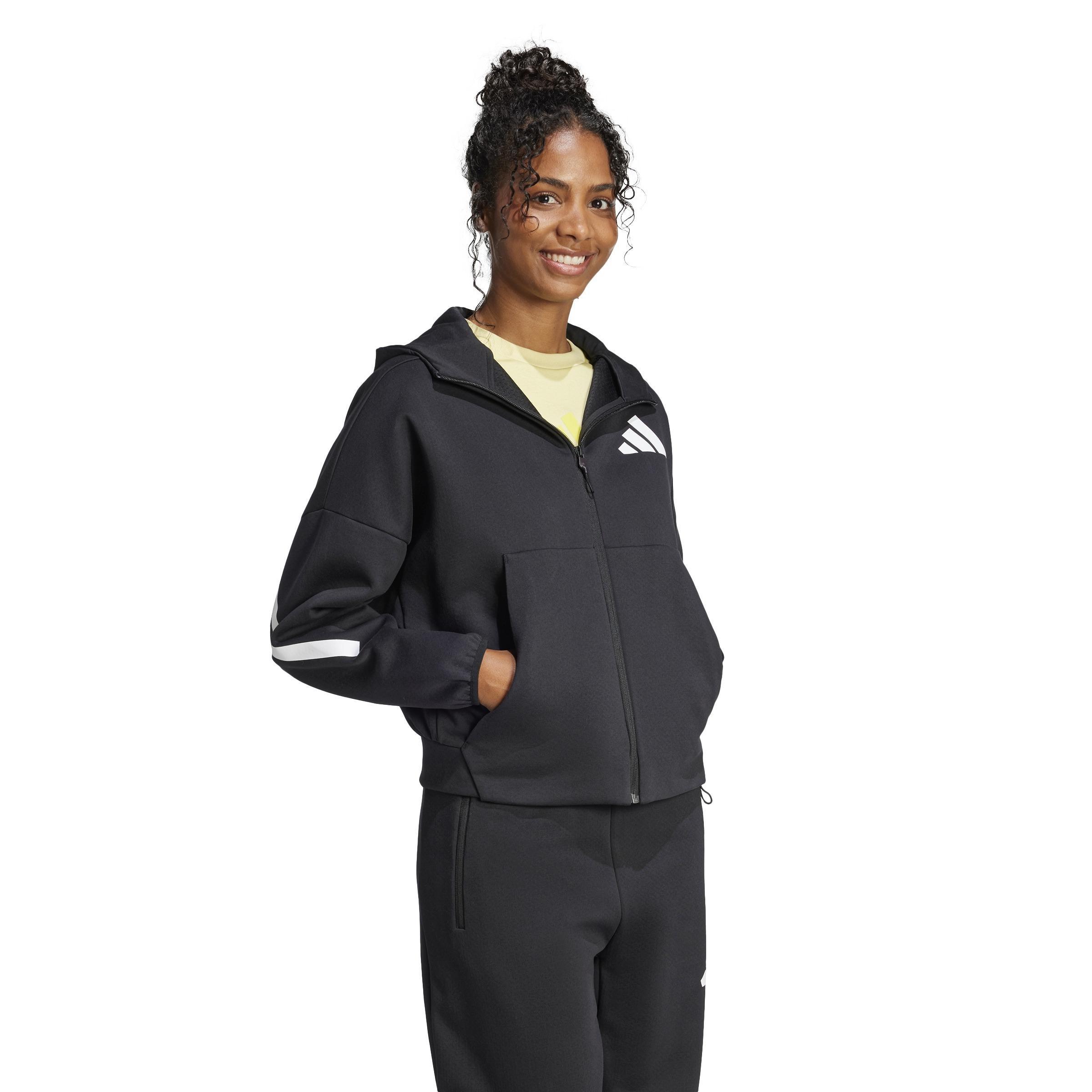 adidas Z.N.E. Full-Zip Hoodie, Black, , large image number 4